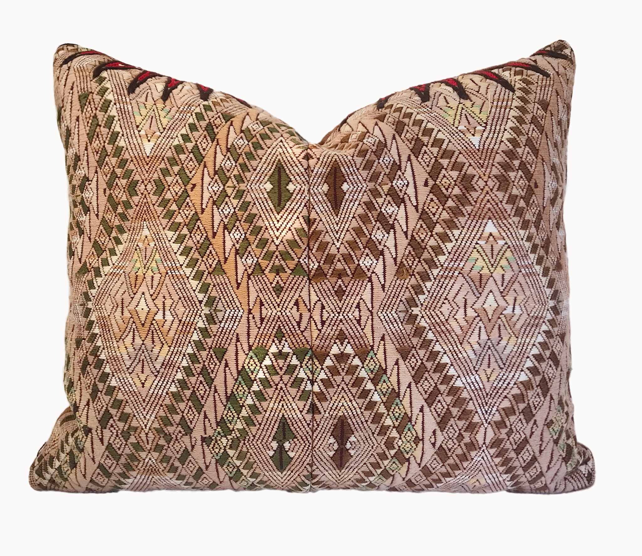 Vintage Textile Cushion - Geometric Chichicastenango XXII