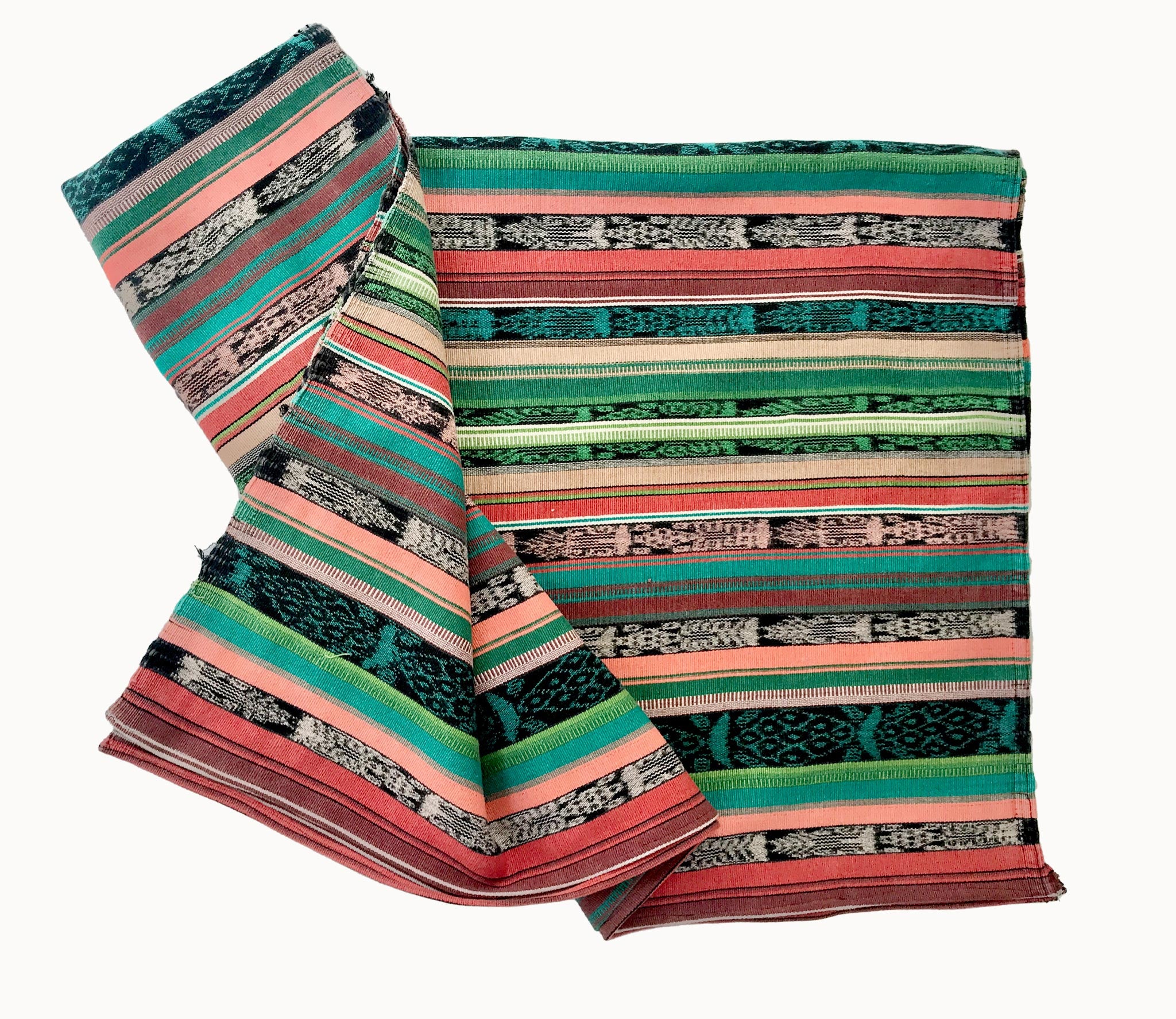 Vintage textile ikat bed throw