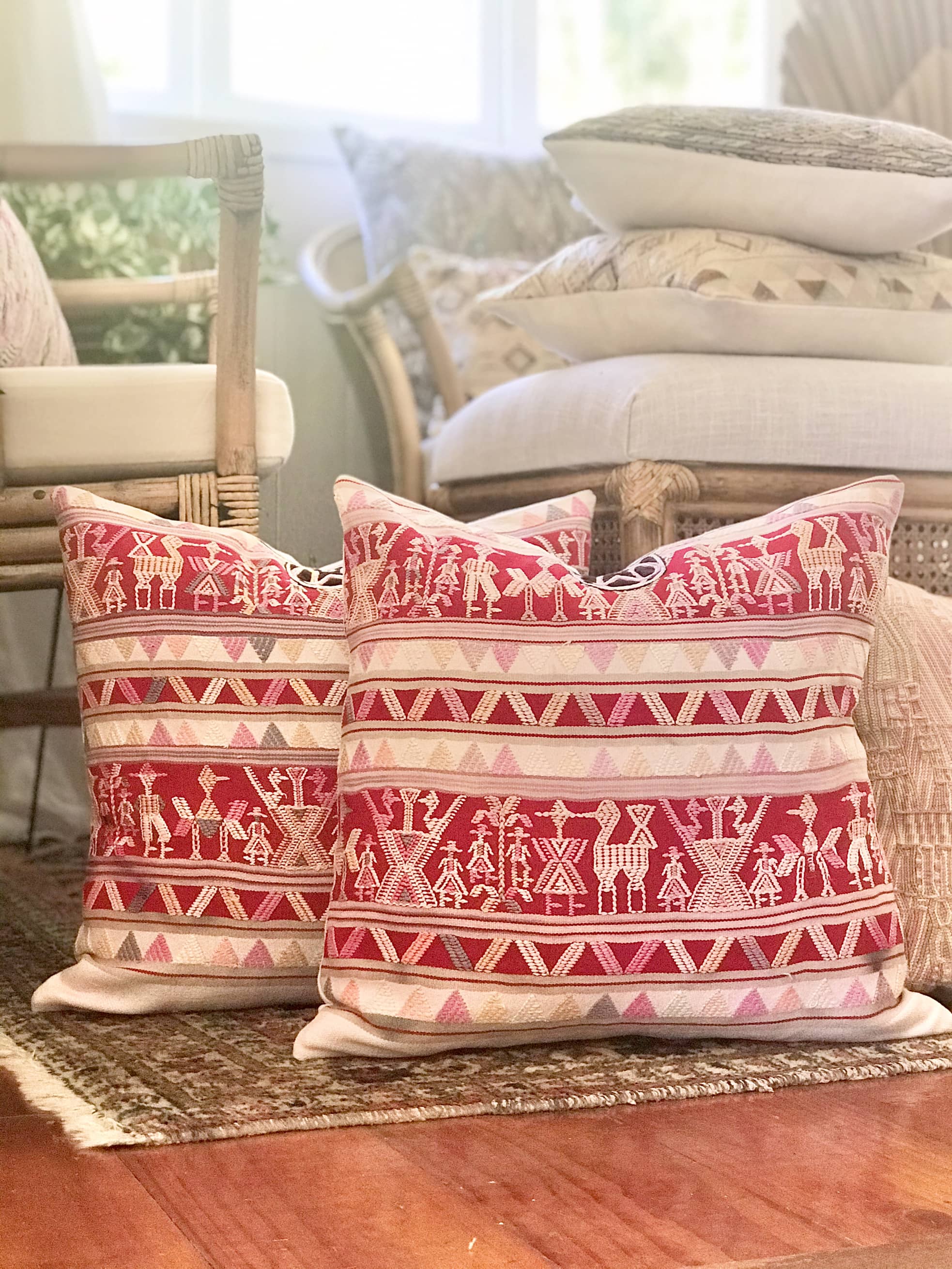 Guatemalan Huipil Pillow - Nebaj VI