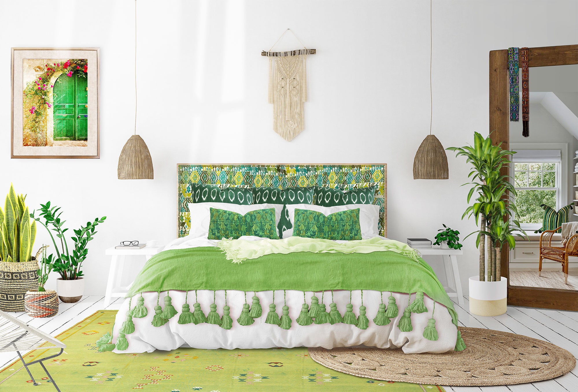 Guatemalan Huipil Pillow - Shady Glade