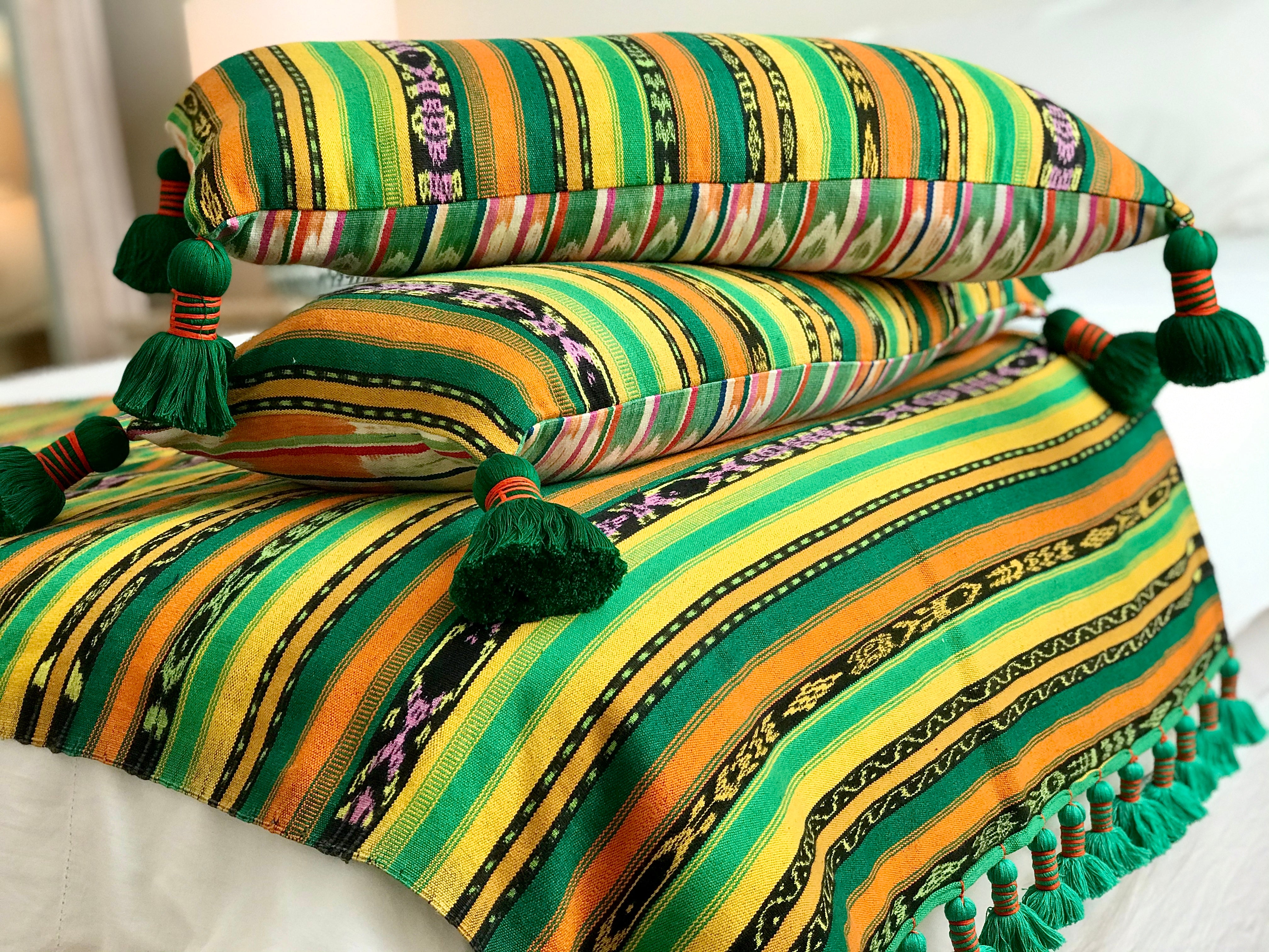 Guatemalan Corte Textile - Bedding Set II