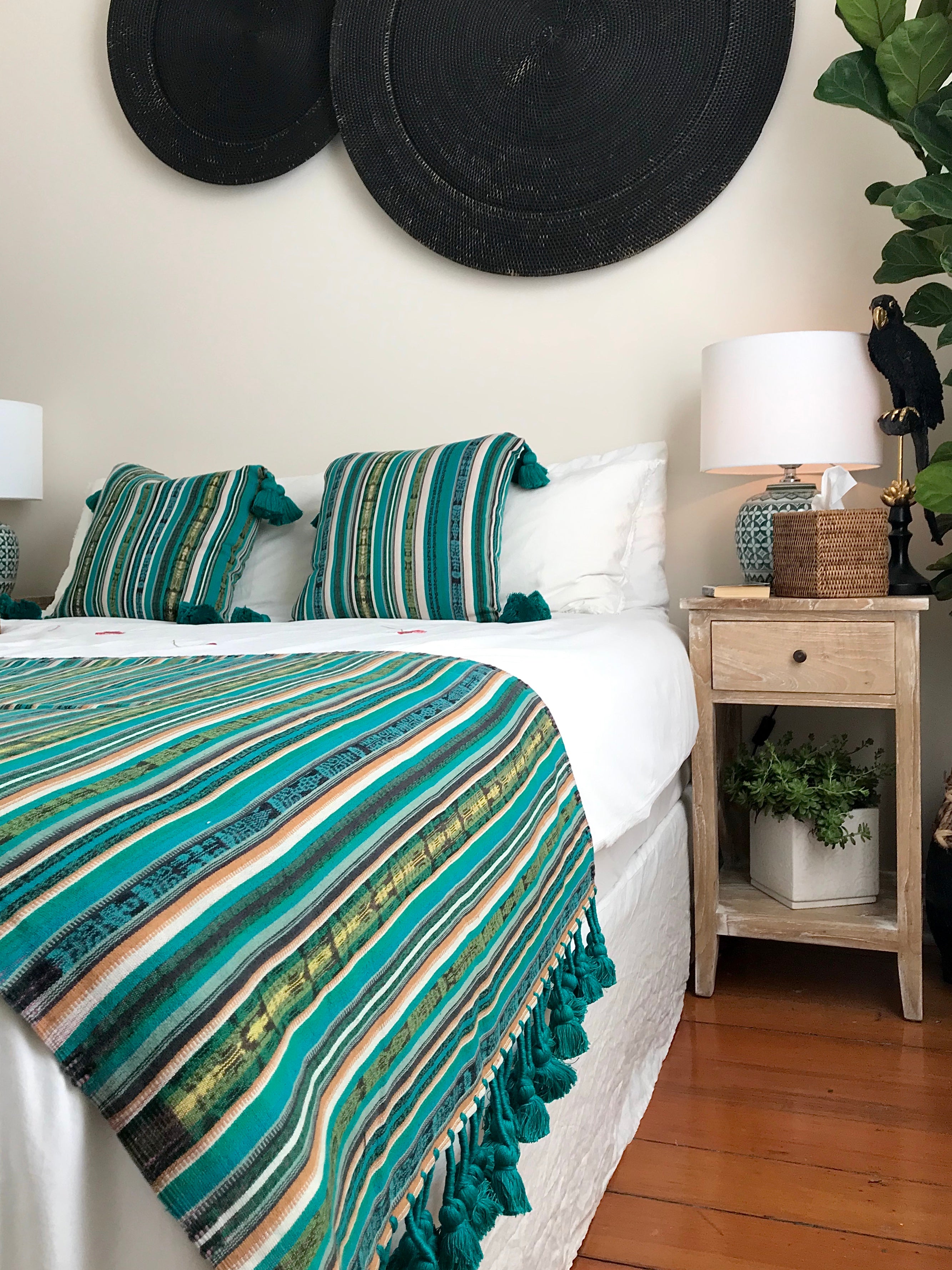 Guatemalan Corte Textile - Bedding Set I