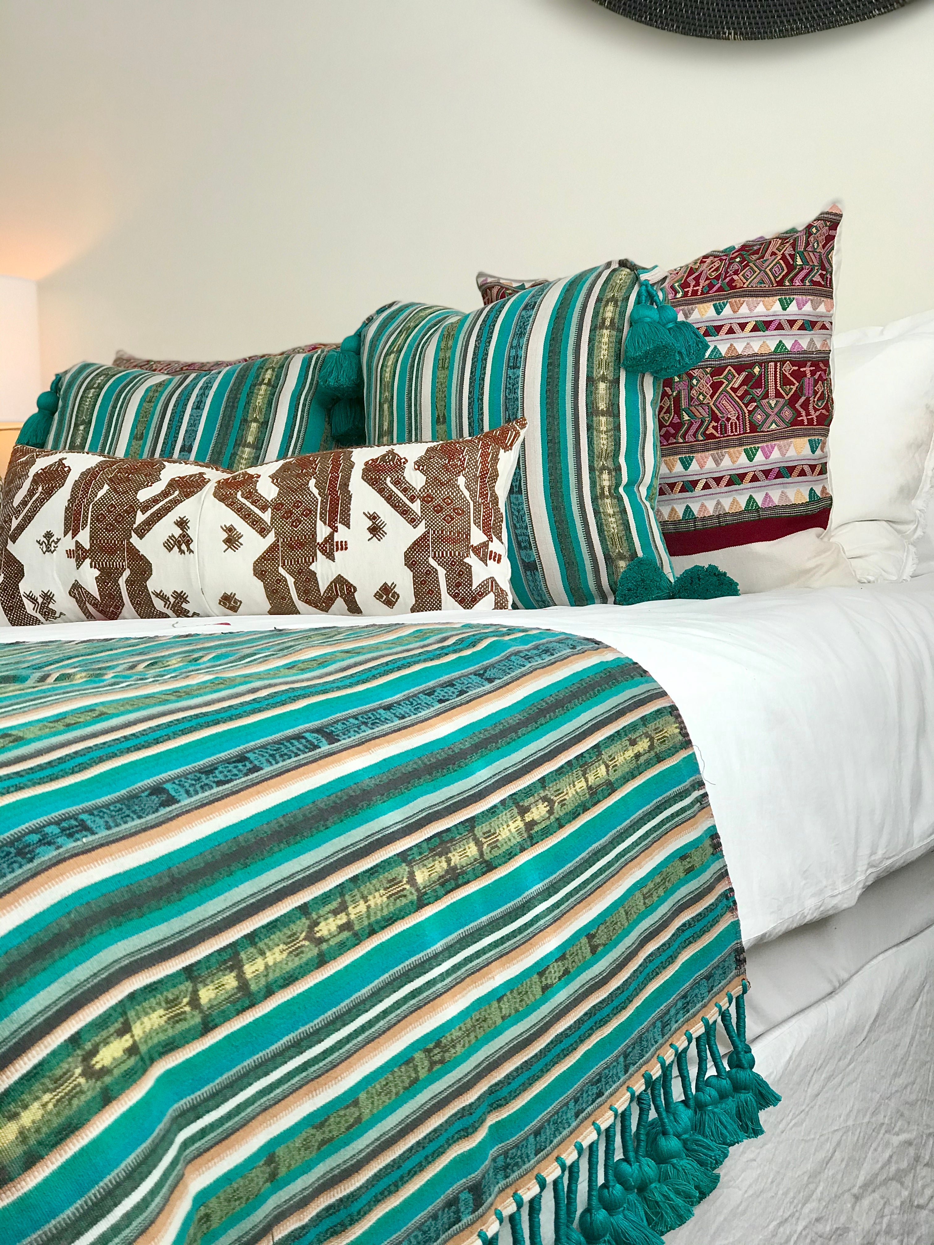 Guatemalan Corte Textile - Bedding Set I