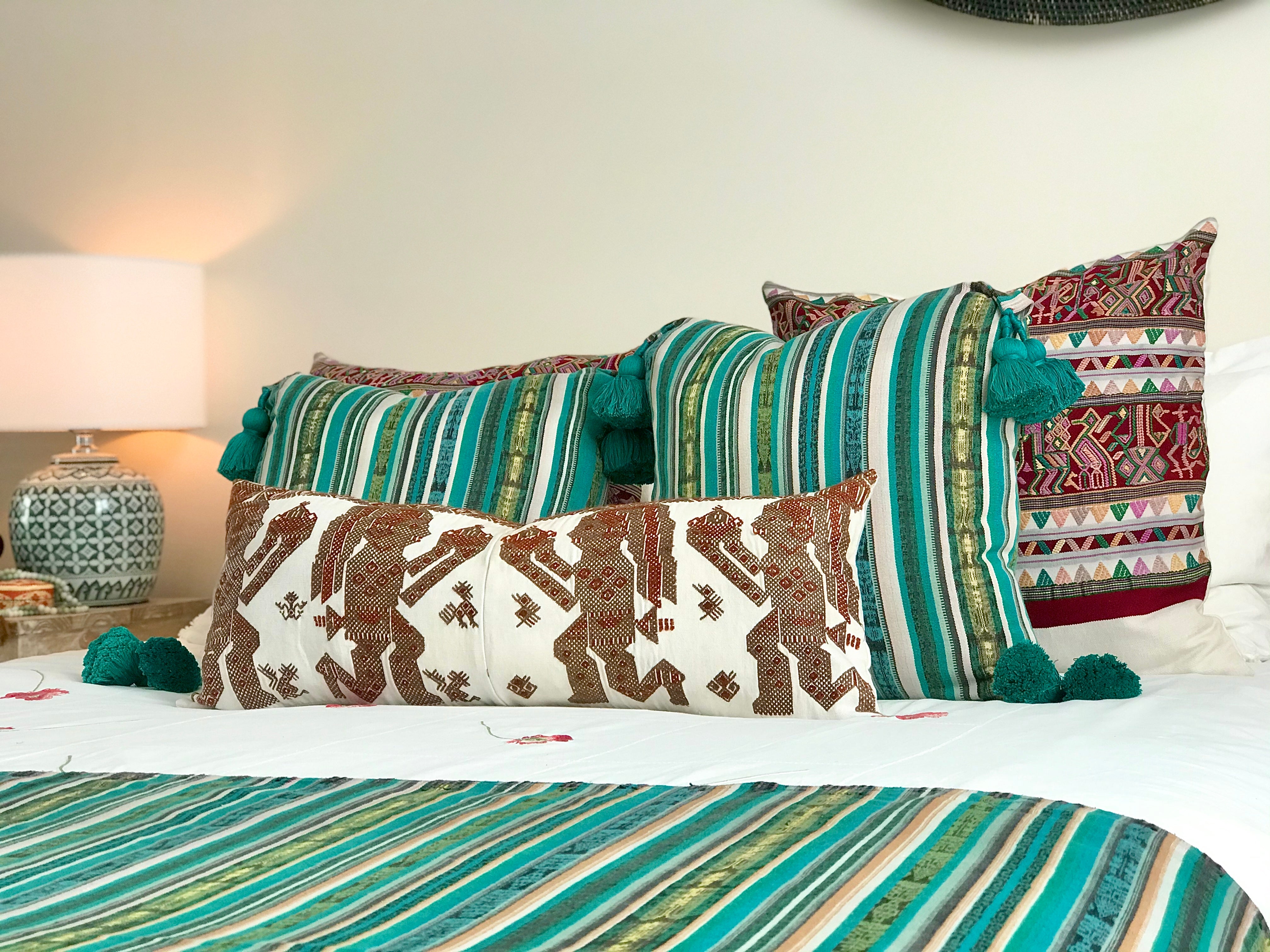 Guatemalan Corte Textile - Bedding Set I