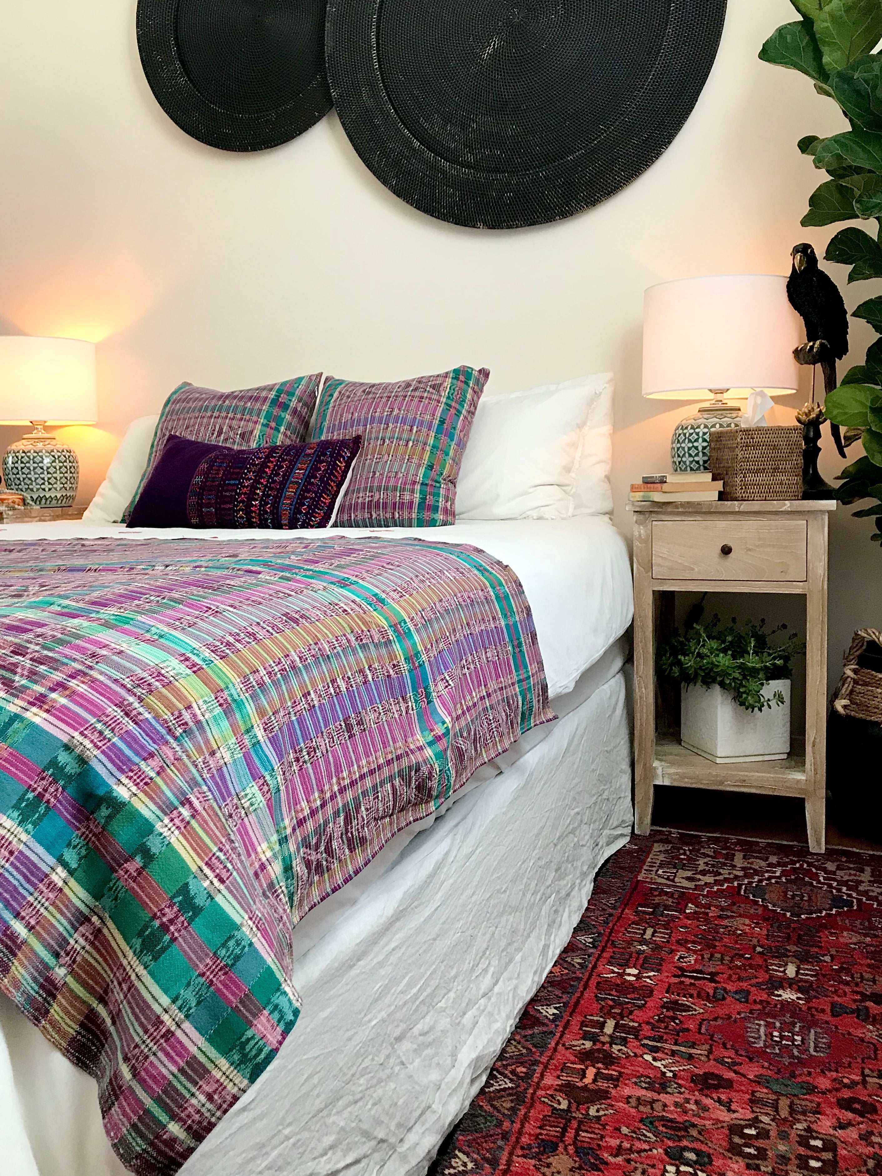 Guatemalan Corte Textile - Bedding Set V