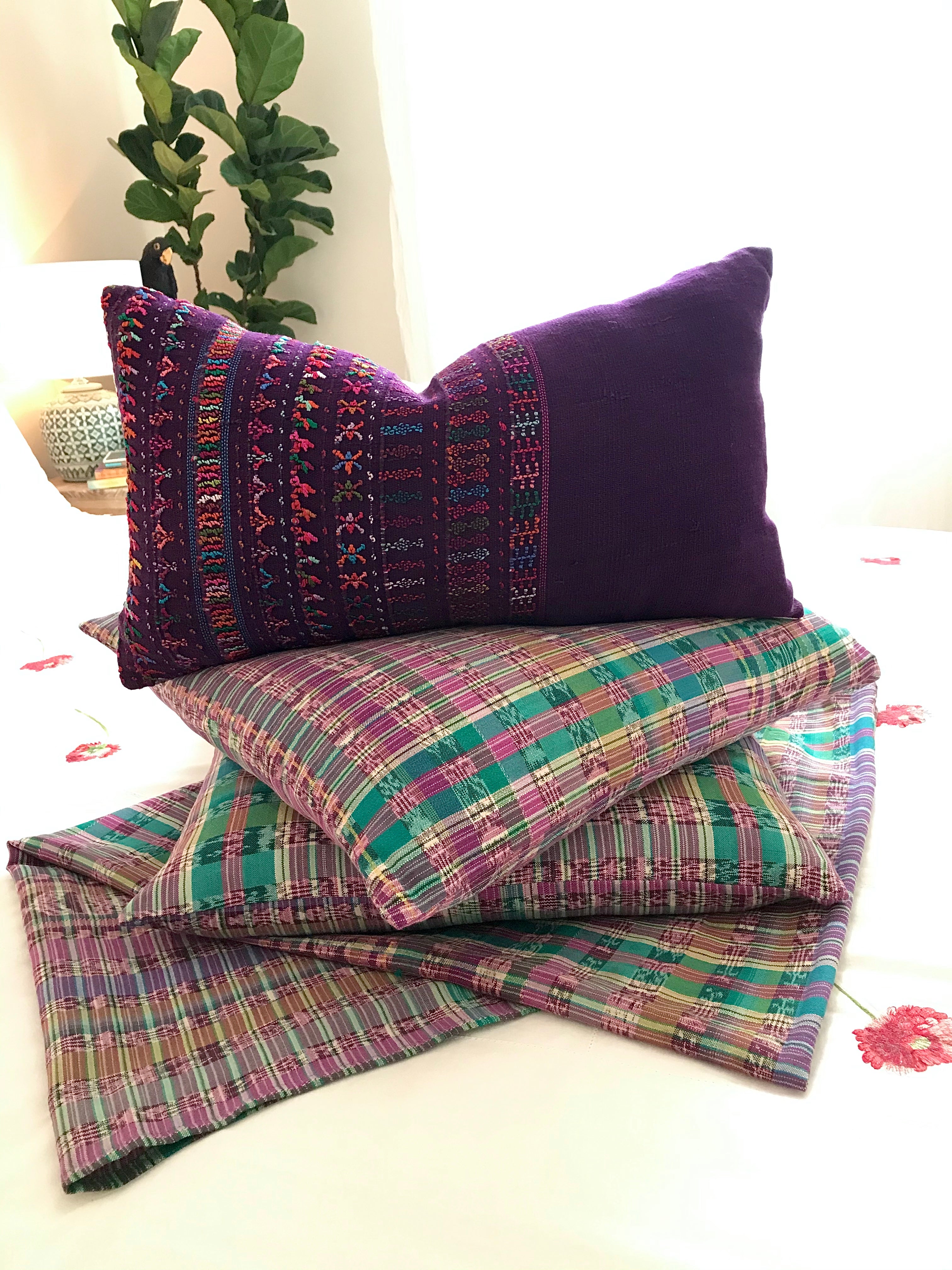 Guatemalan Corte Textile - Bedding Set V