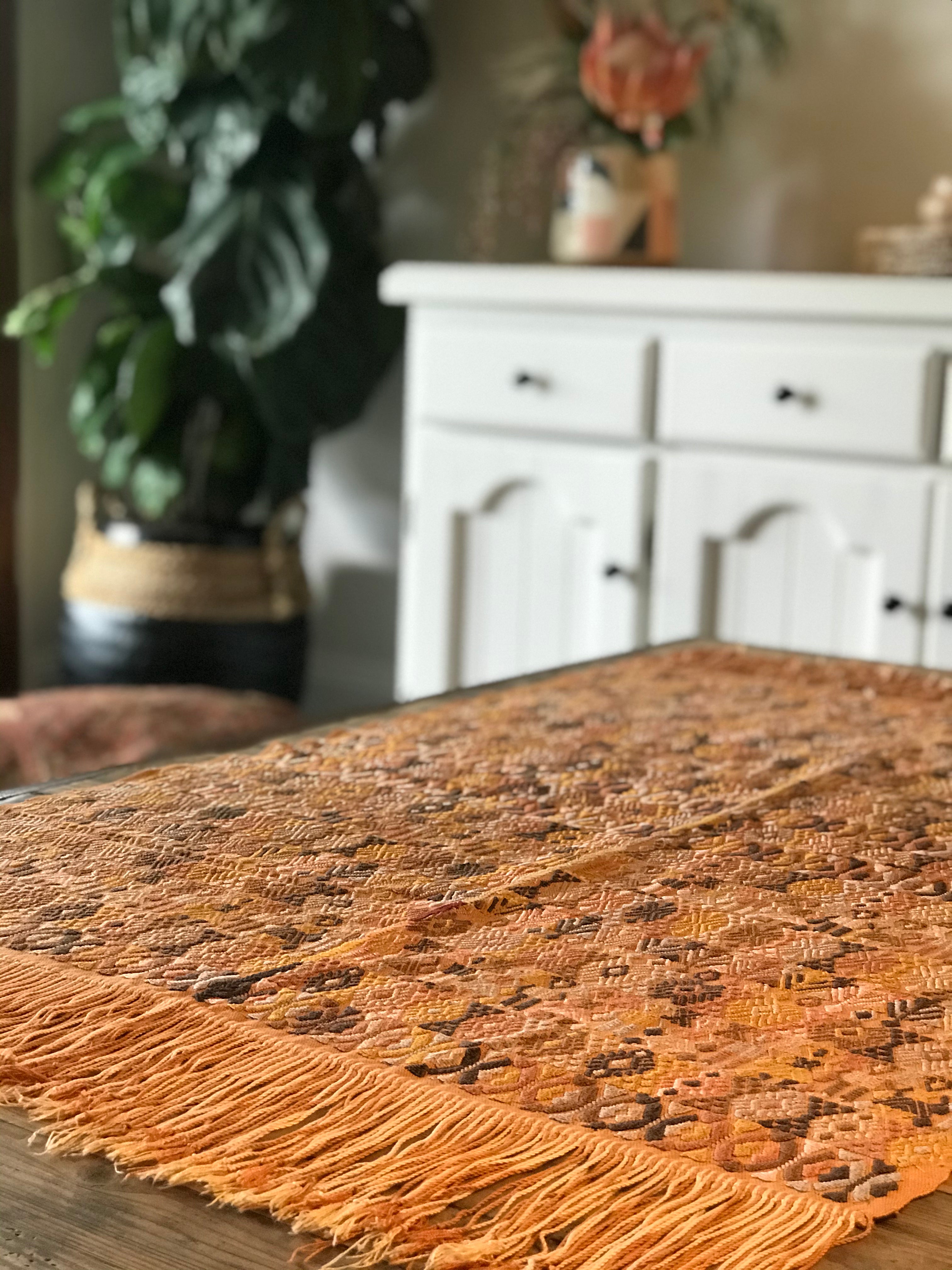 Guatemalan Textile - Silk Coban Table Cloth