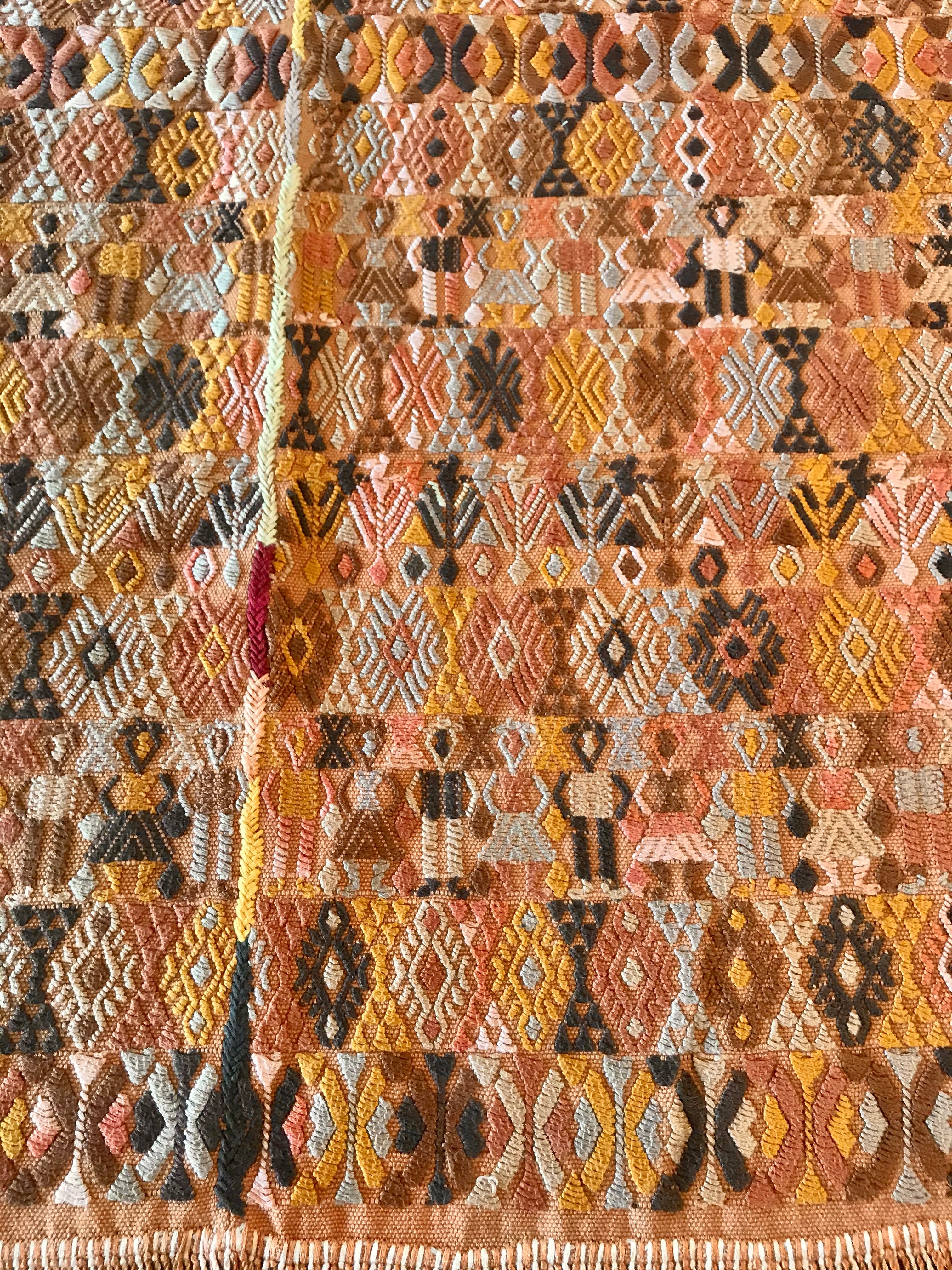 Guatemalan Textile - Silk Coban Table Cloth