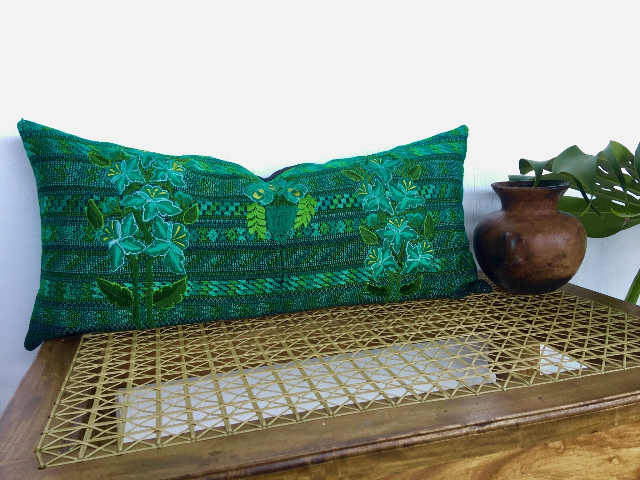 Guatemalan textiles, huipil pillow - Lamour Artisans