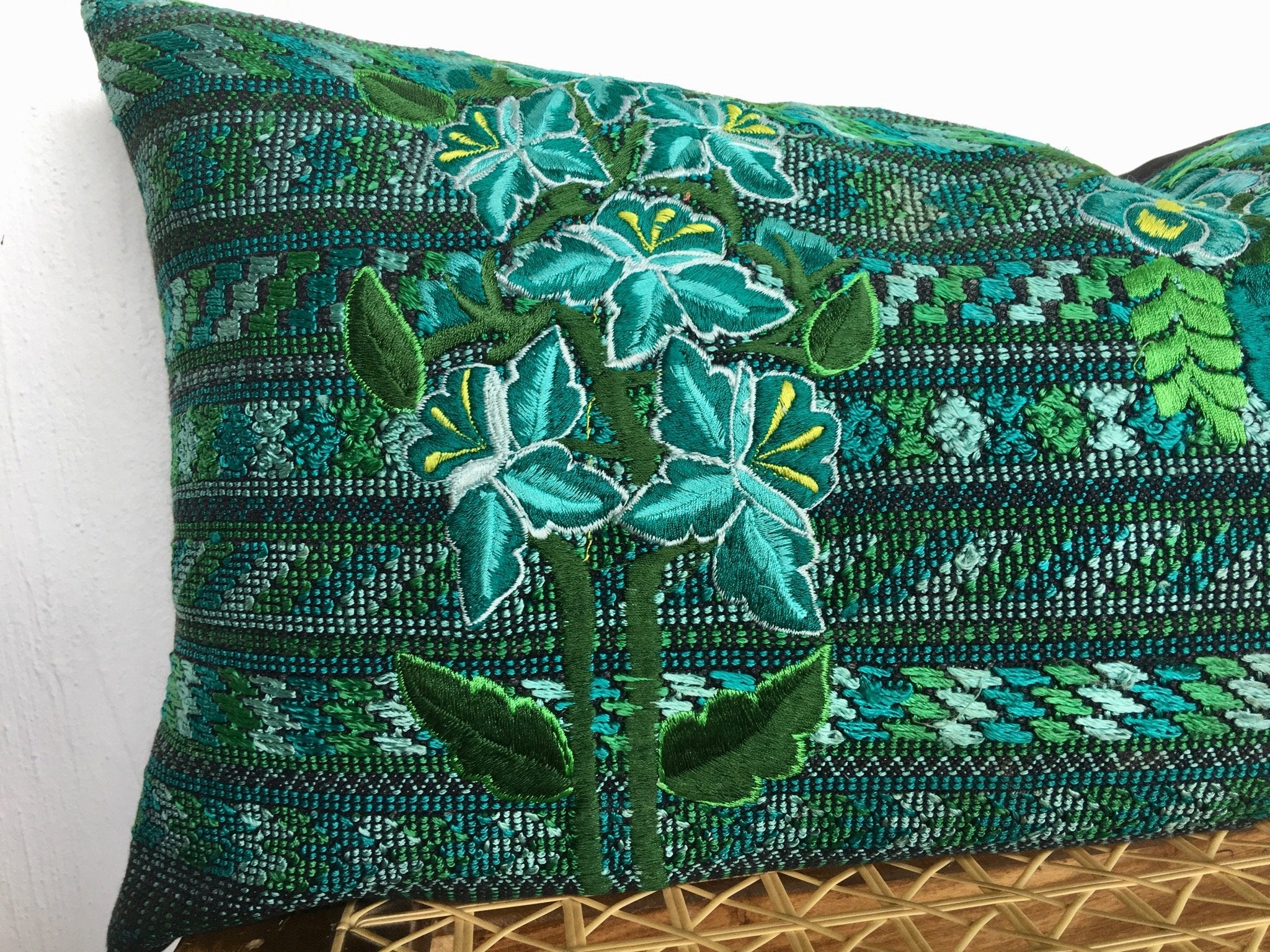 Guatemalan textiles, huipil pillow - Lamour Artisans