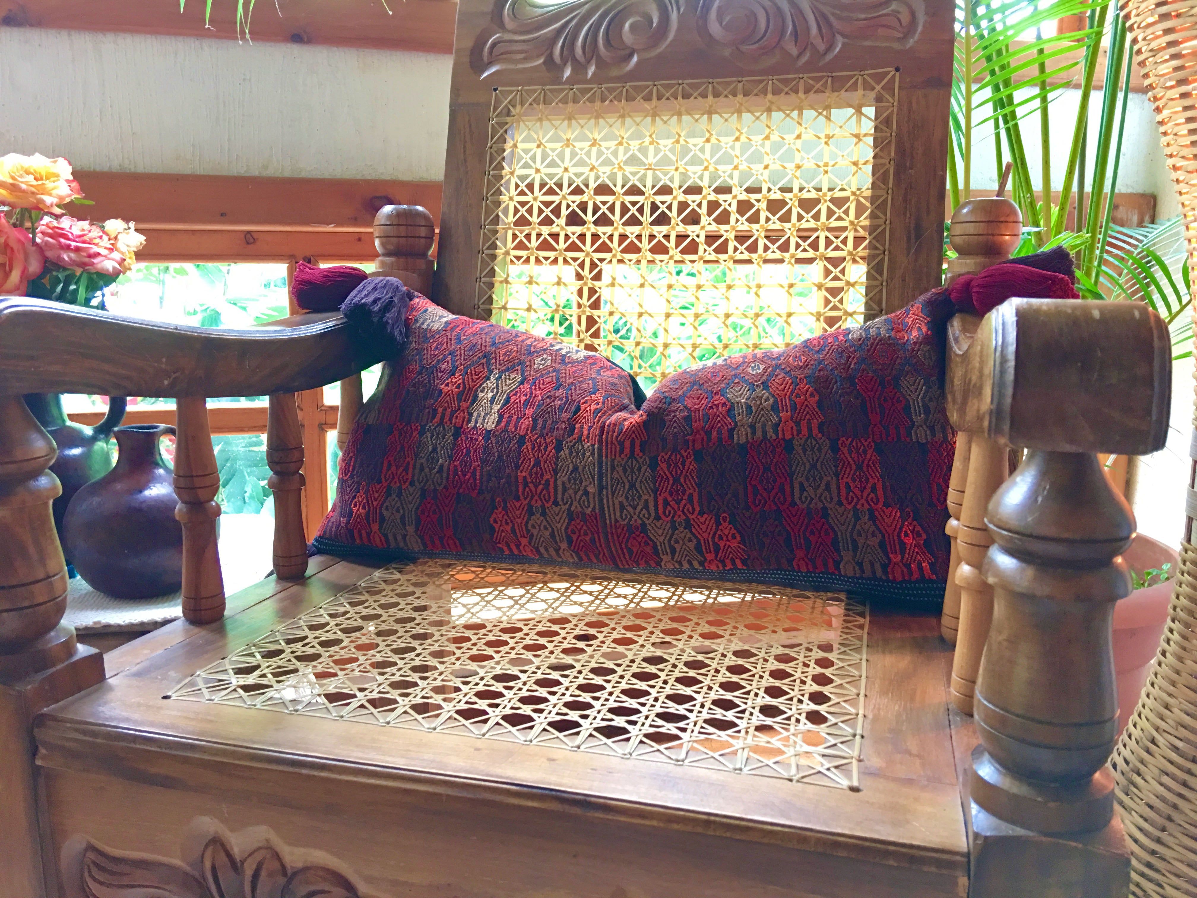 Guatemalan Huipil Pillow - European Blend