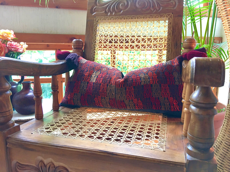 Guatemalan Huipil Pillow - European Blend