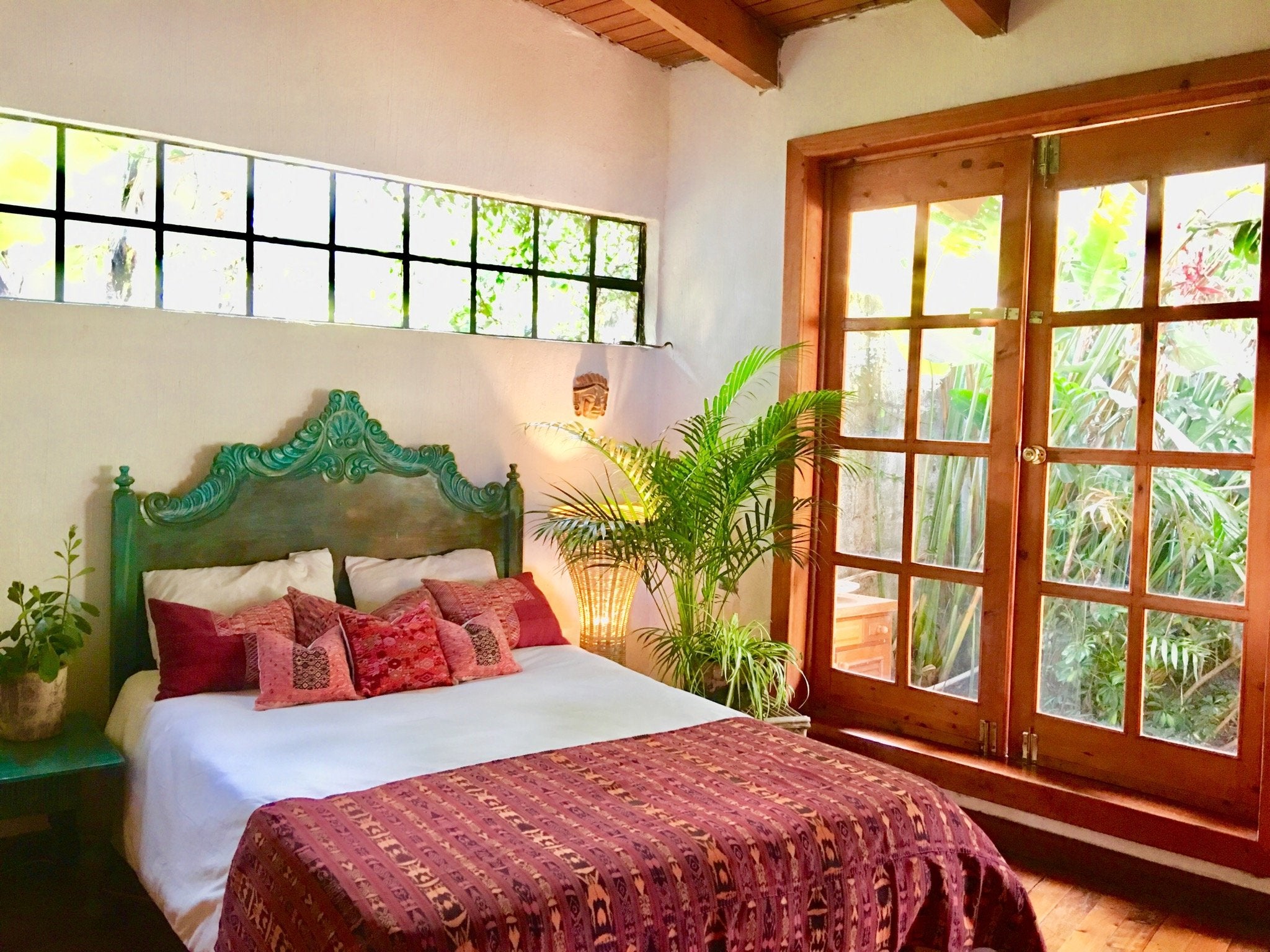 Guatemalan textiles, ikat throw - Lamour Artisans