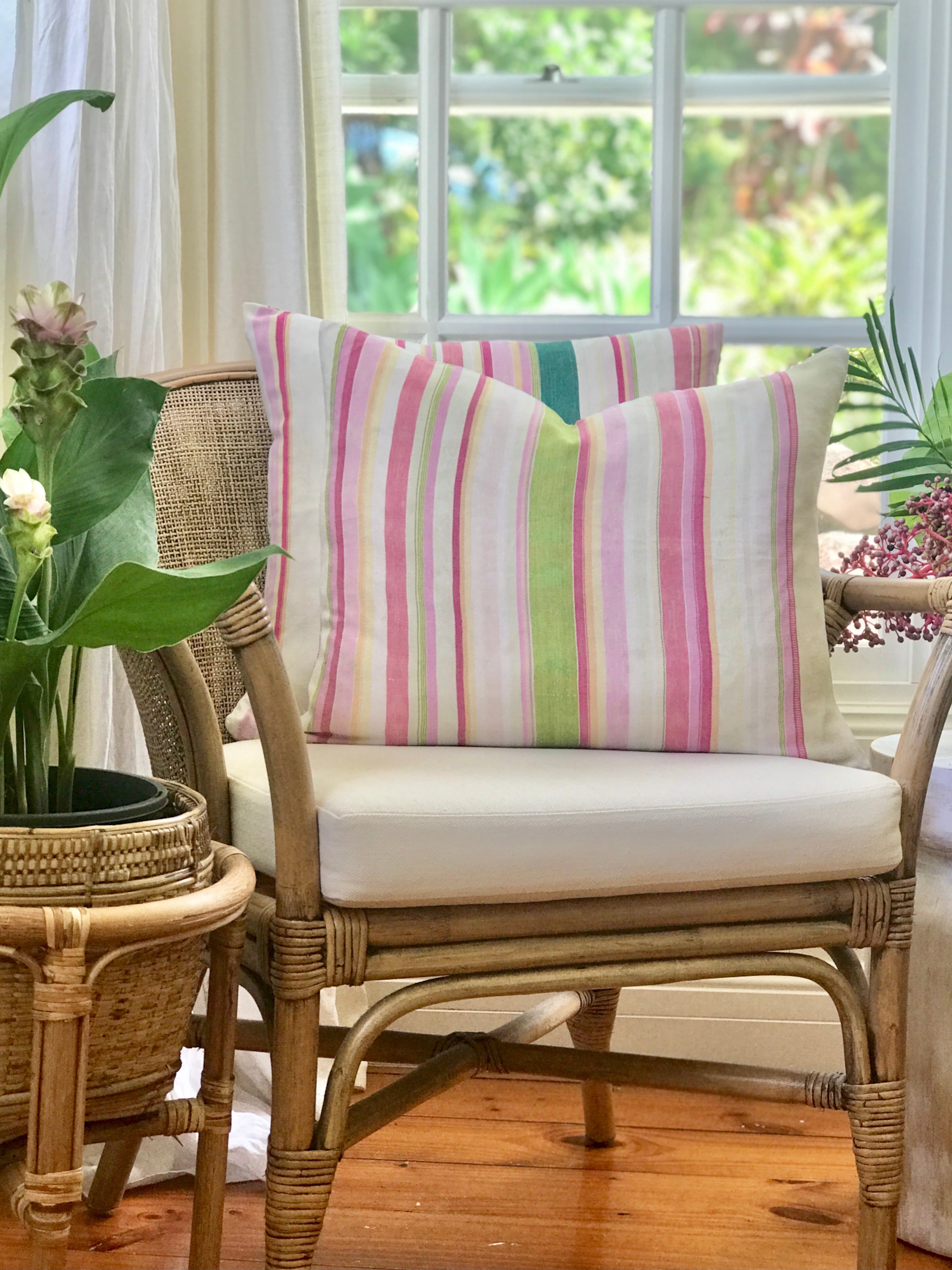 Vintage textile guatemalan cushion