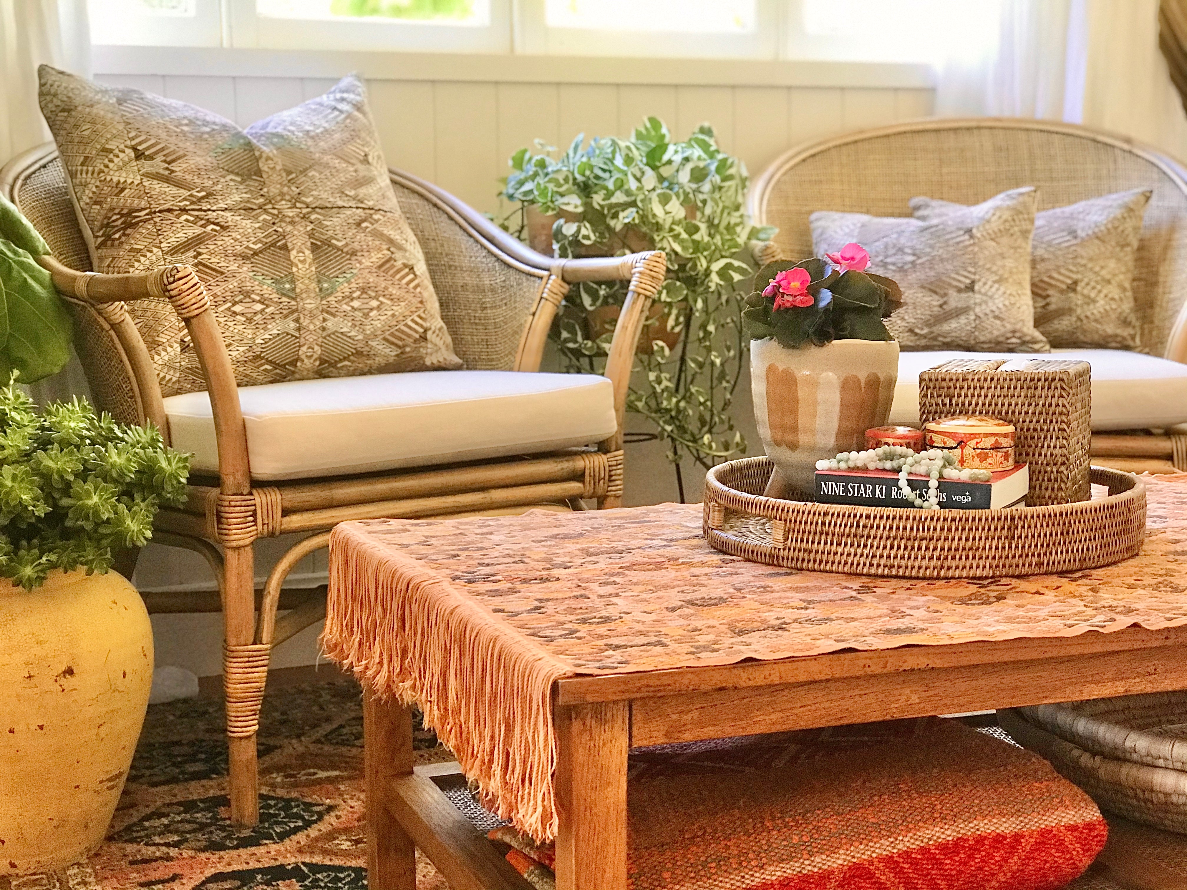 Guatemalan Textile - Silk Coban Table Cloth