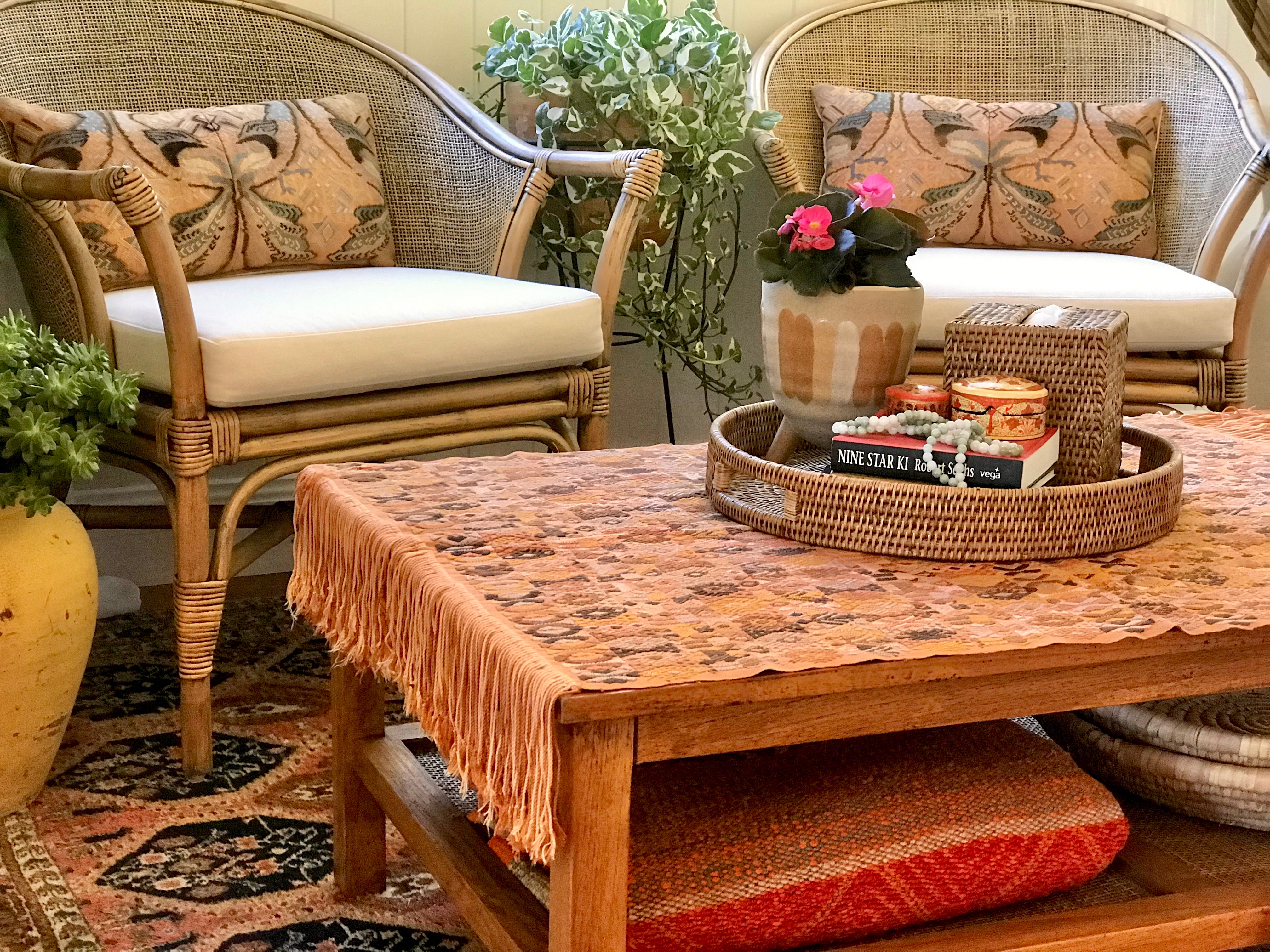 Guatemalan Textile - Silk Coban Table Cloth