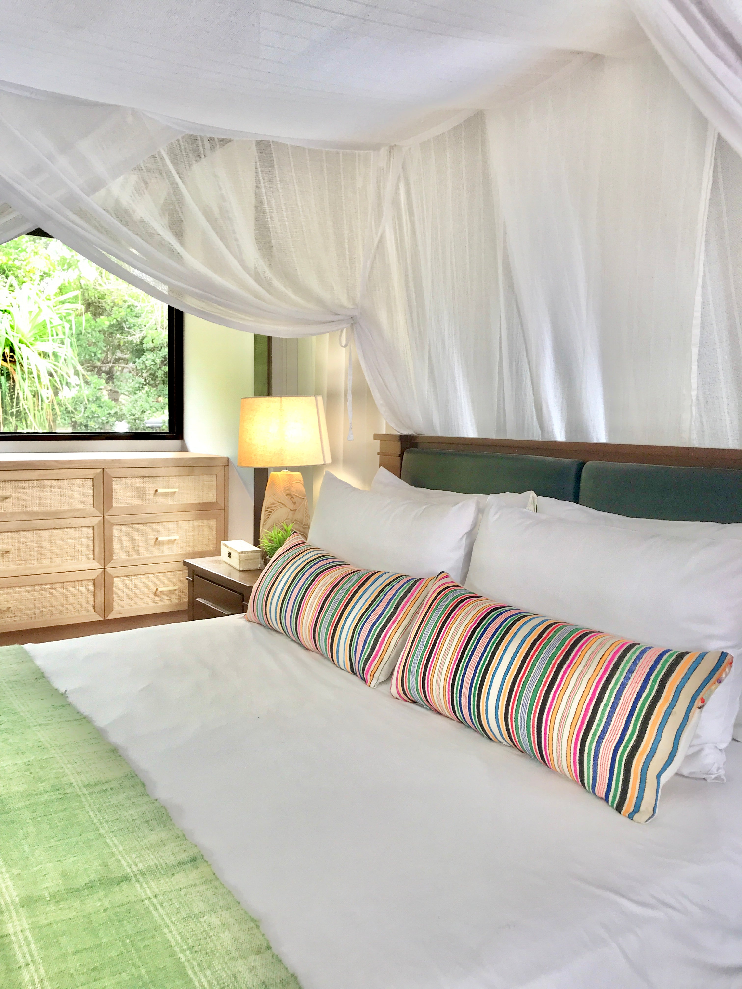 Vintage textile huipil cushion