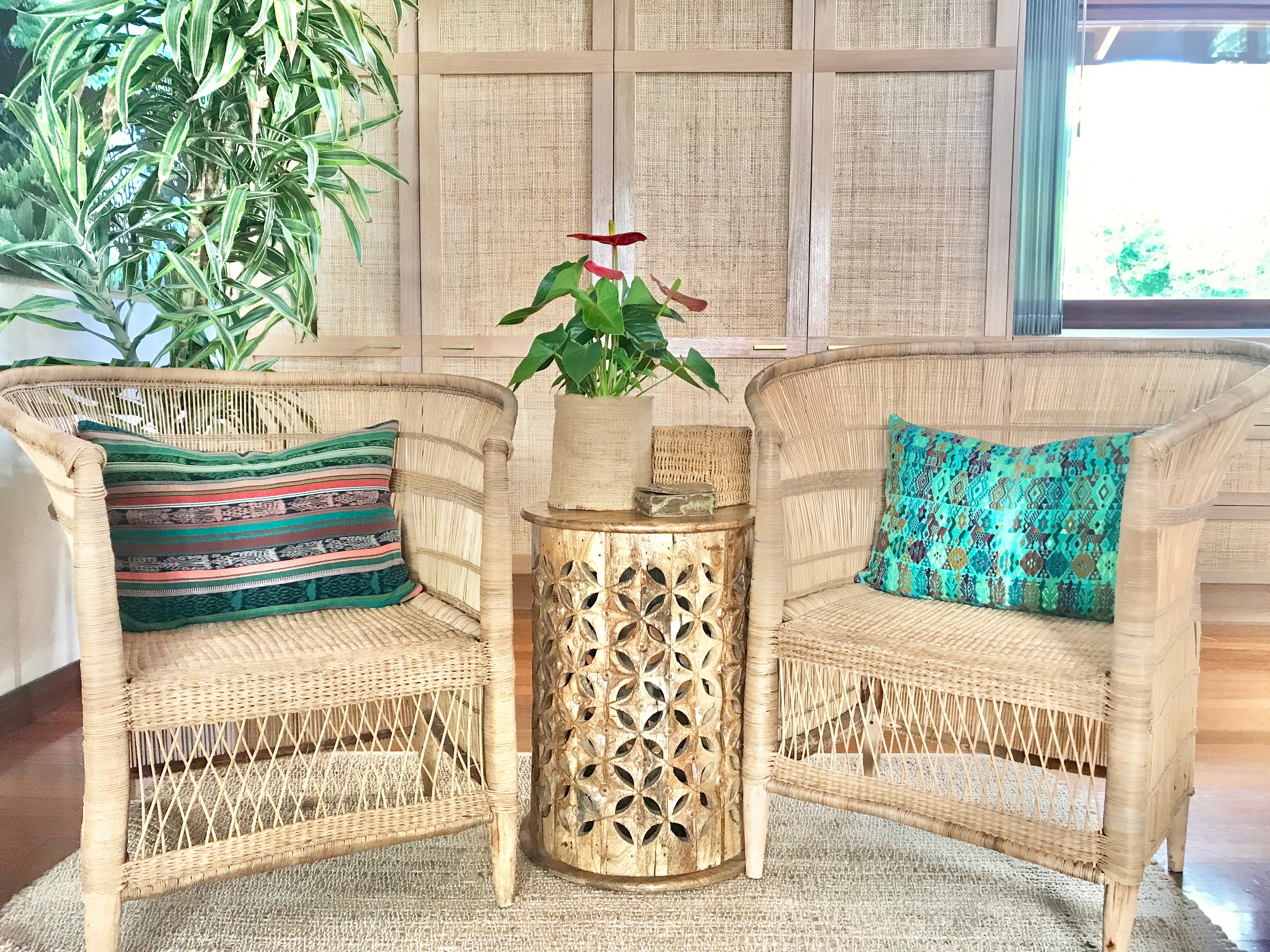 Vintage textile guatemalan cushion