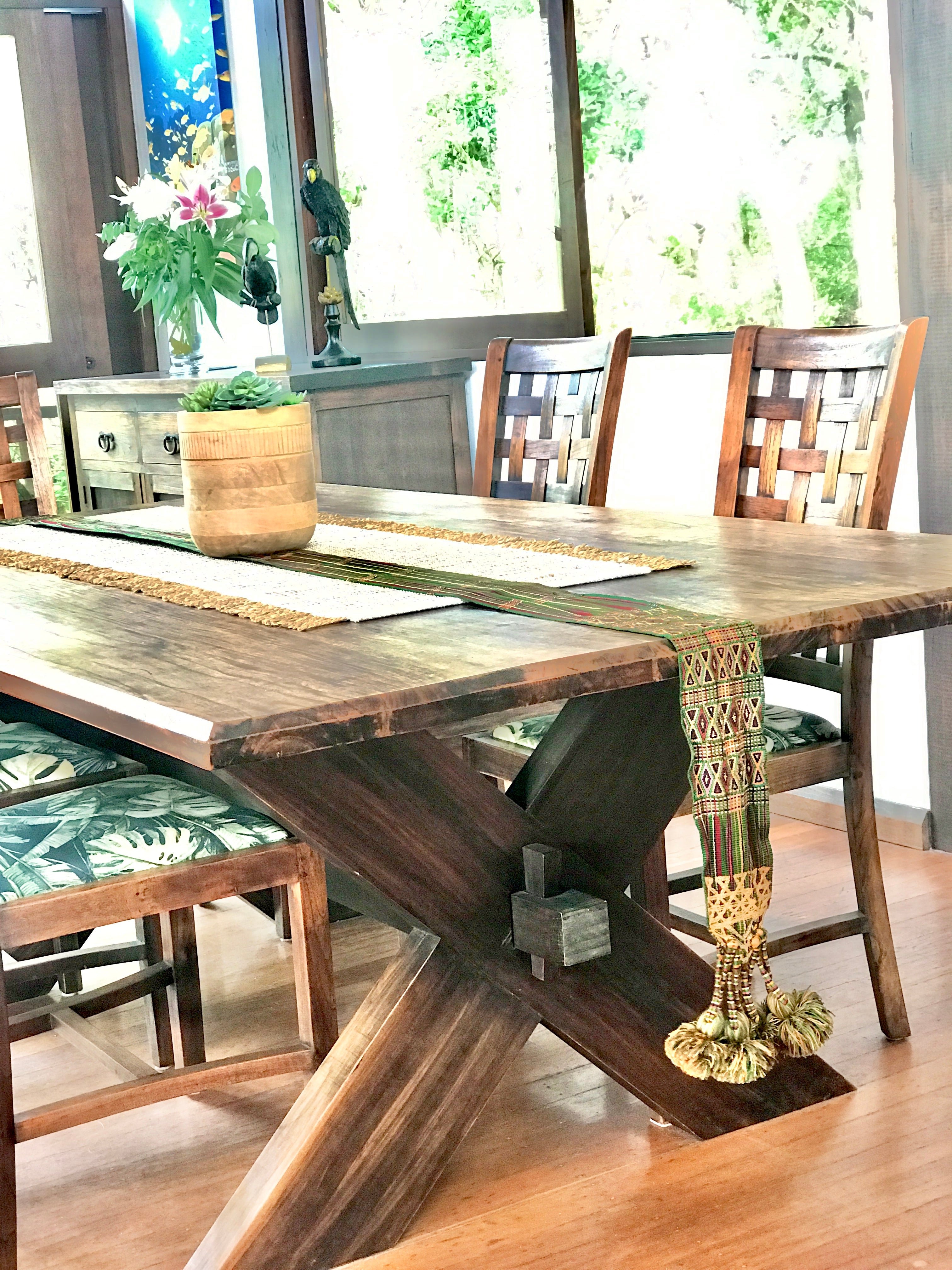 Vintage textile table runner