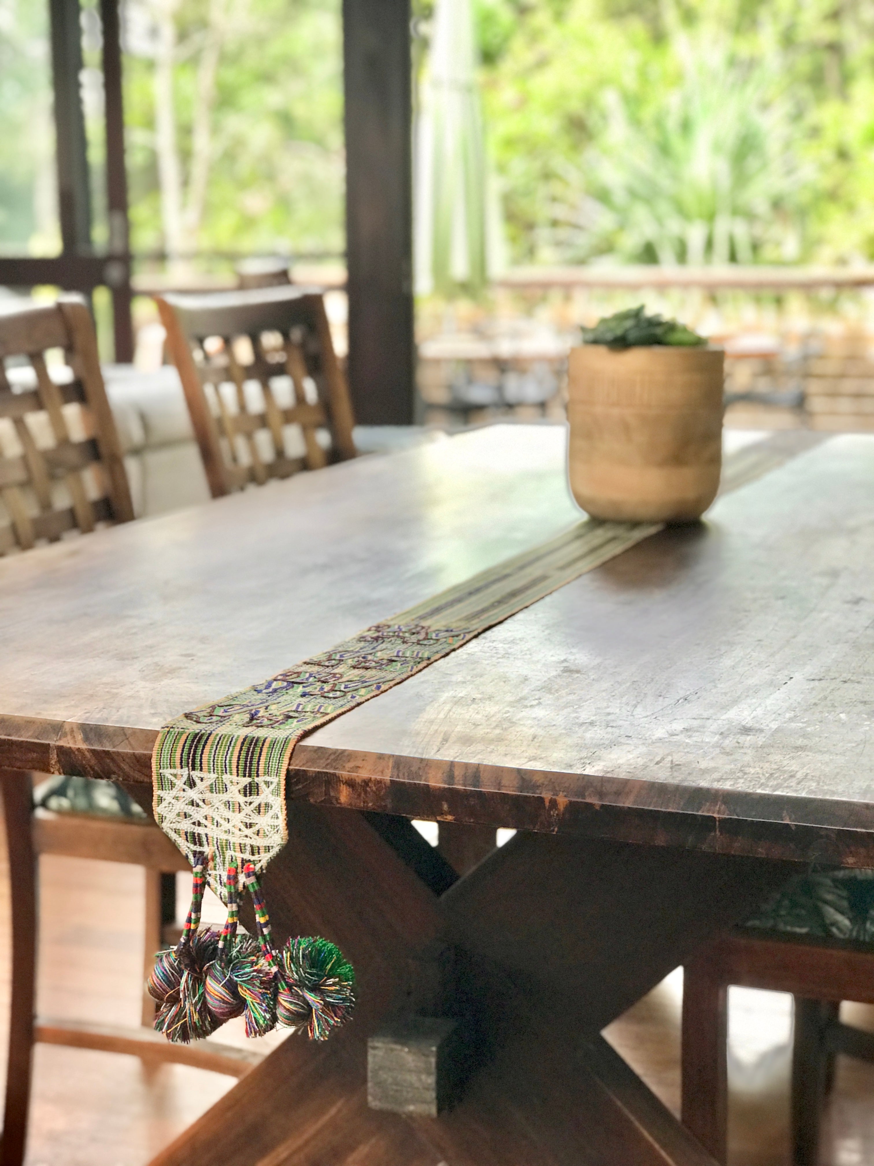 Vintage textile table runner