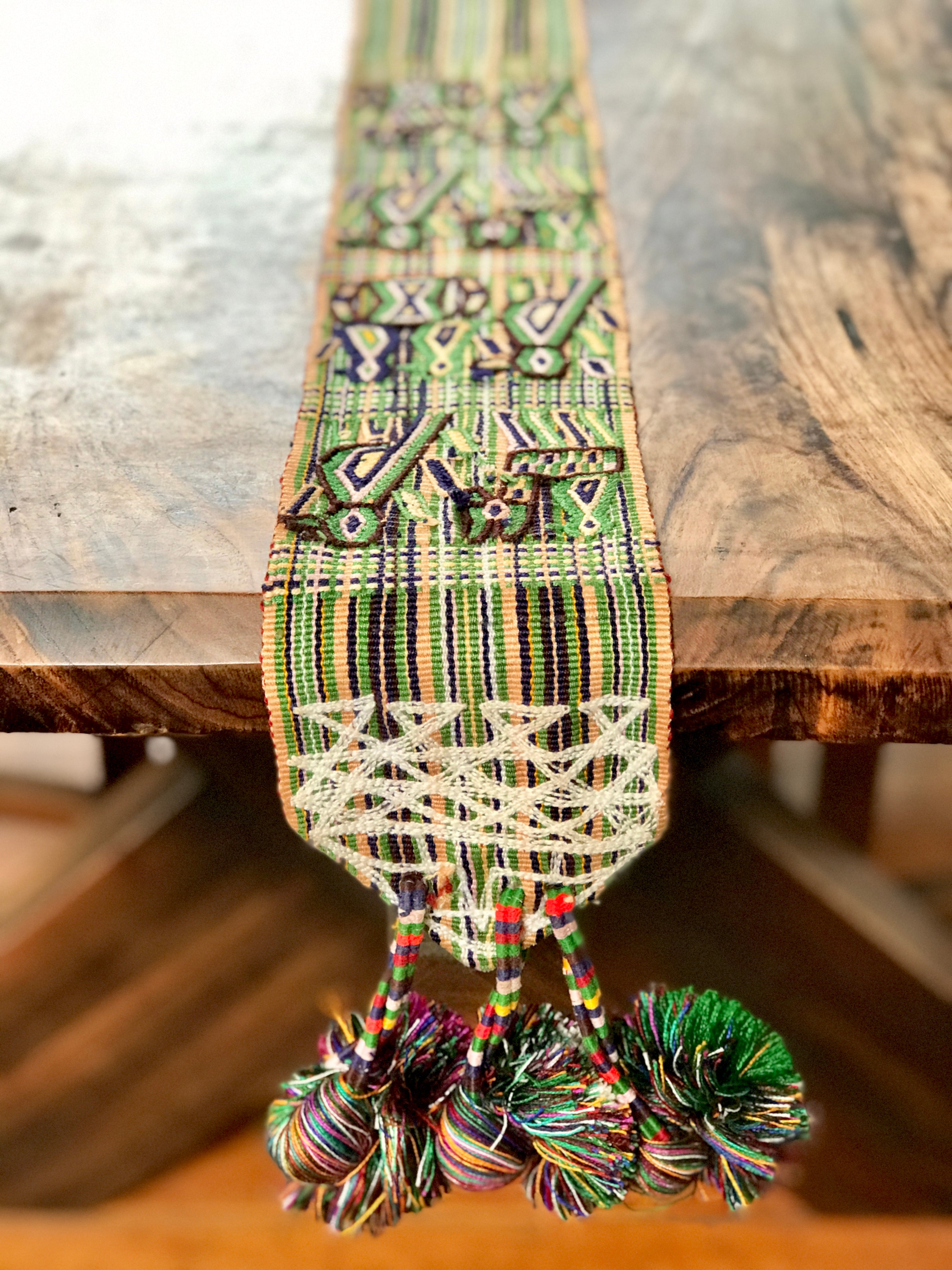 Vintage textile table runner