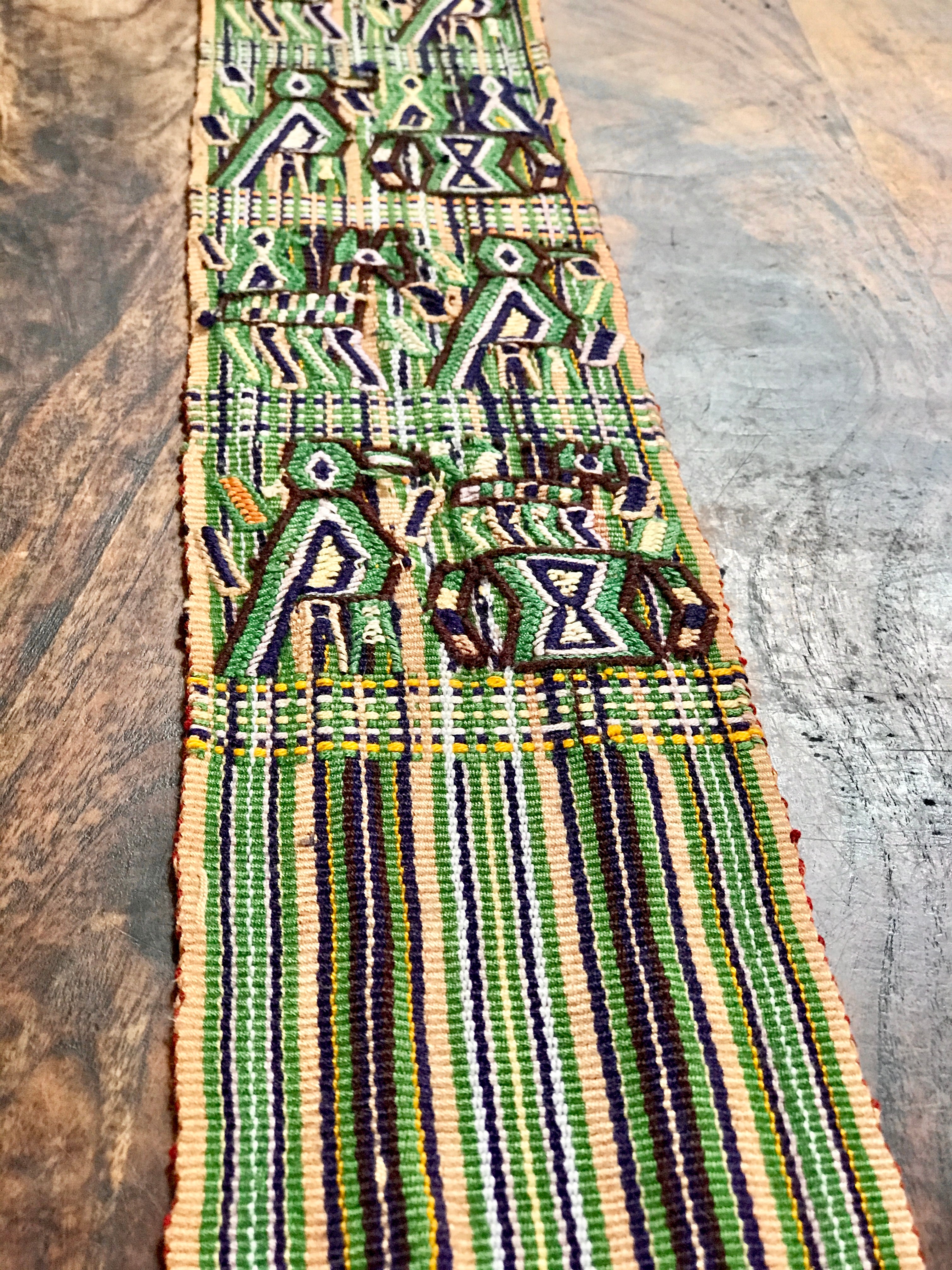 Vintage textile table runner
