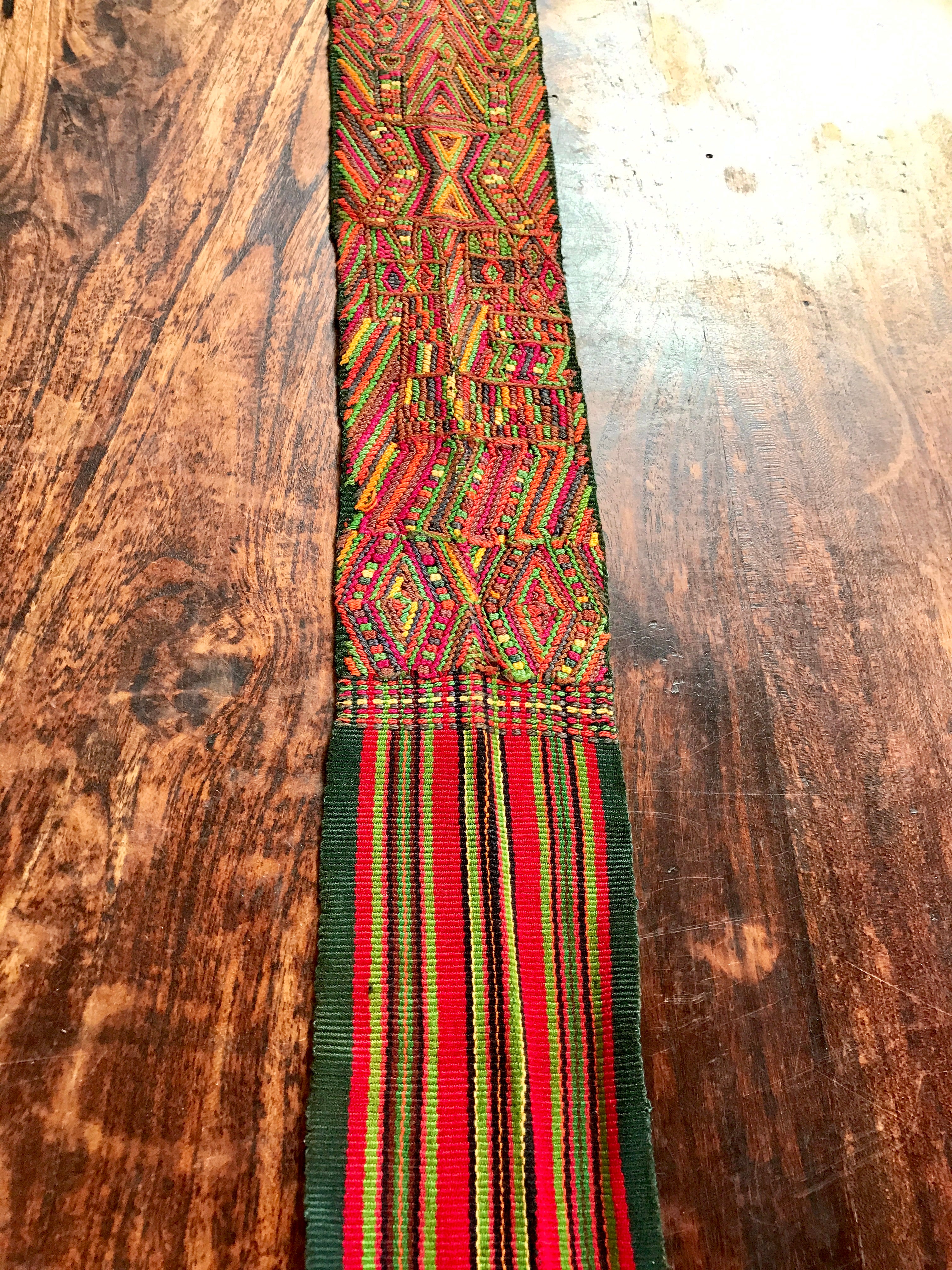 Vintage textile table runner
