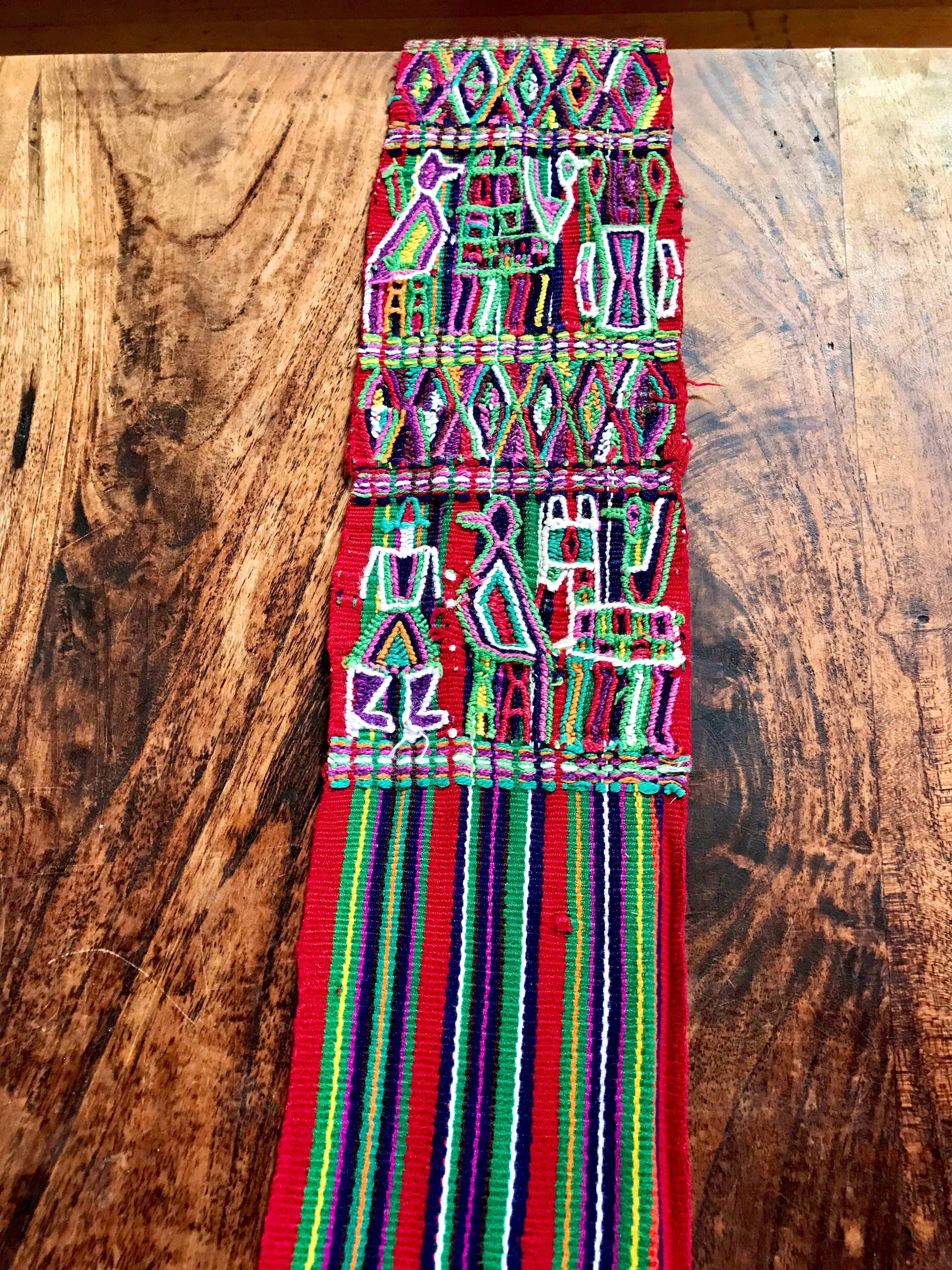 Vintage textile table runner