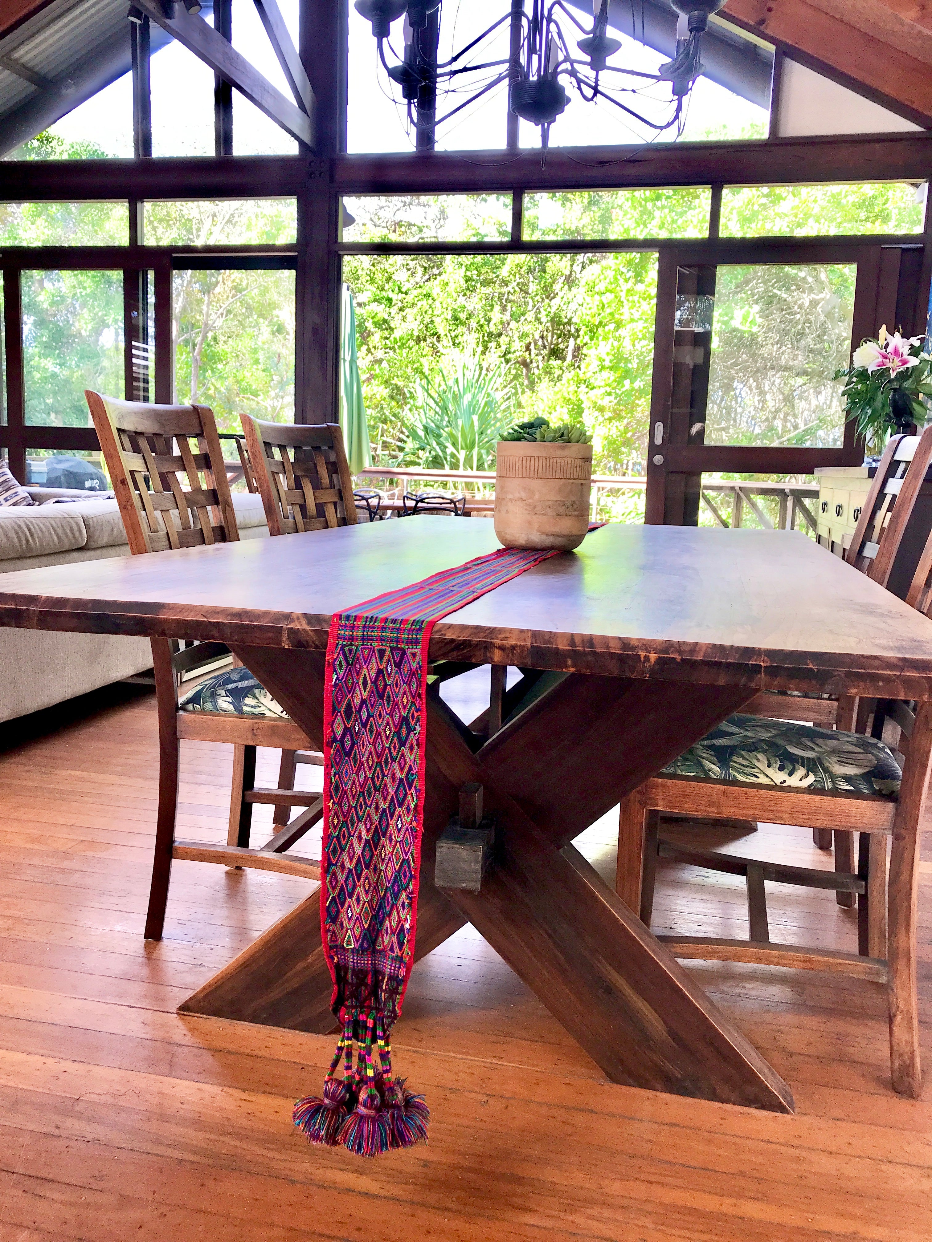 Vintage textile table runner