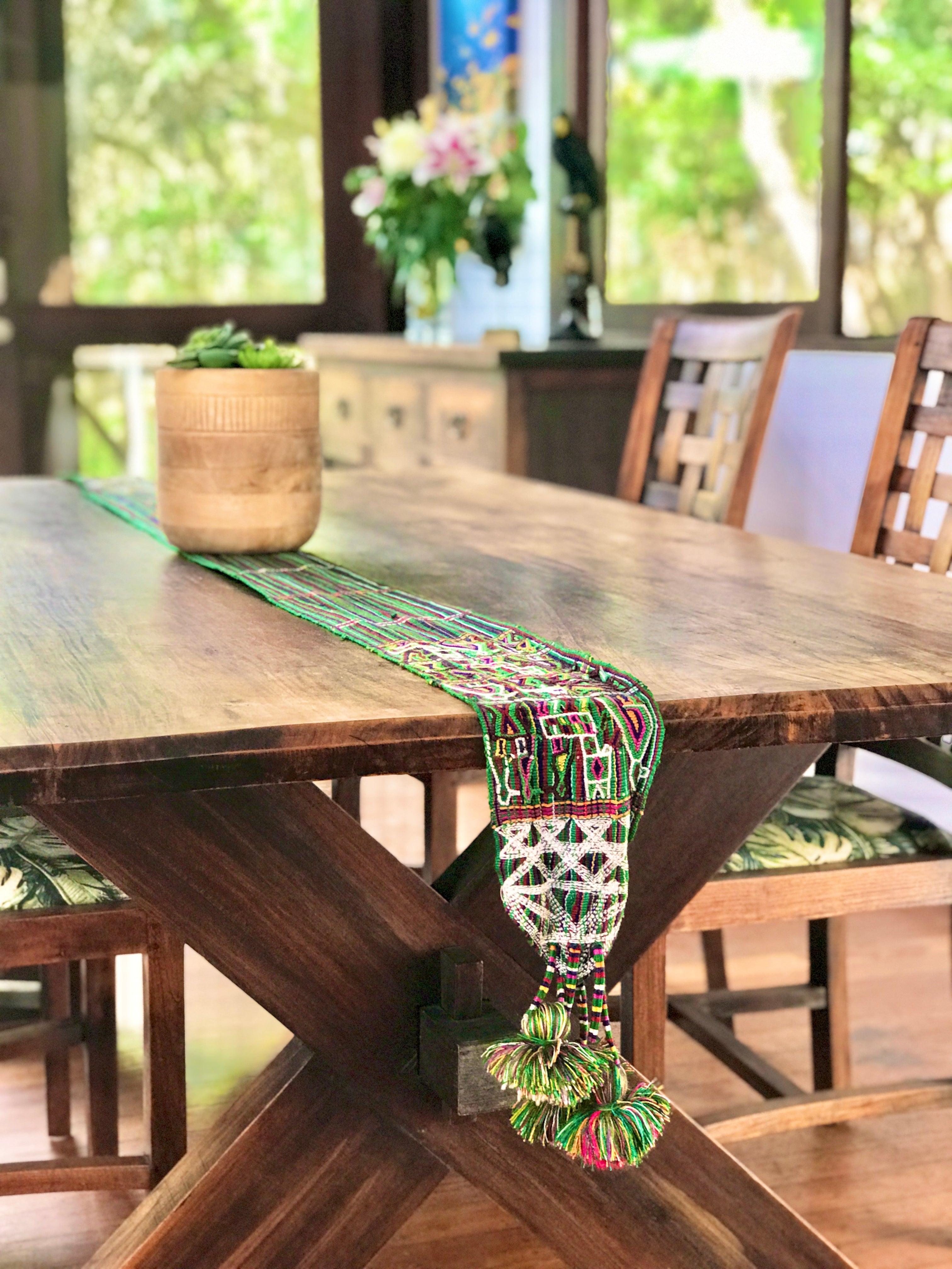Vintage textile table runner