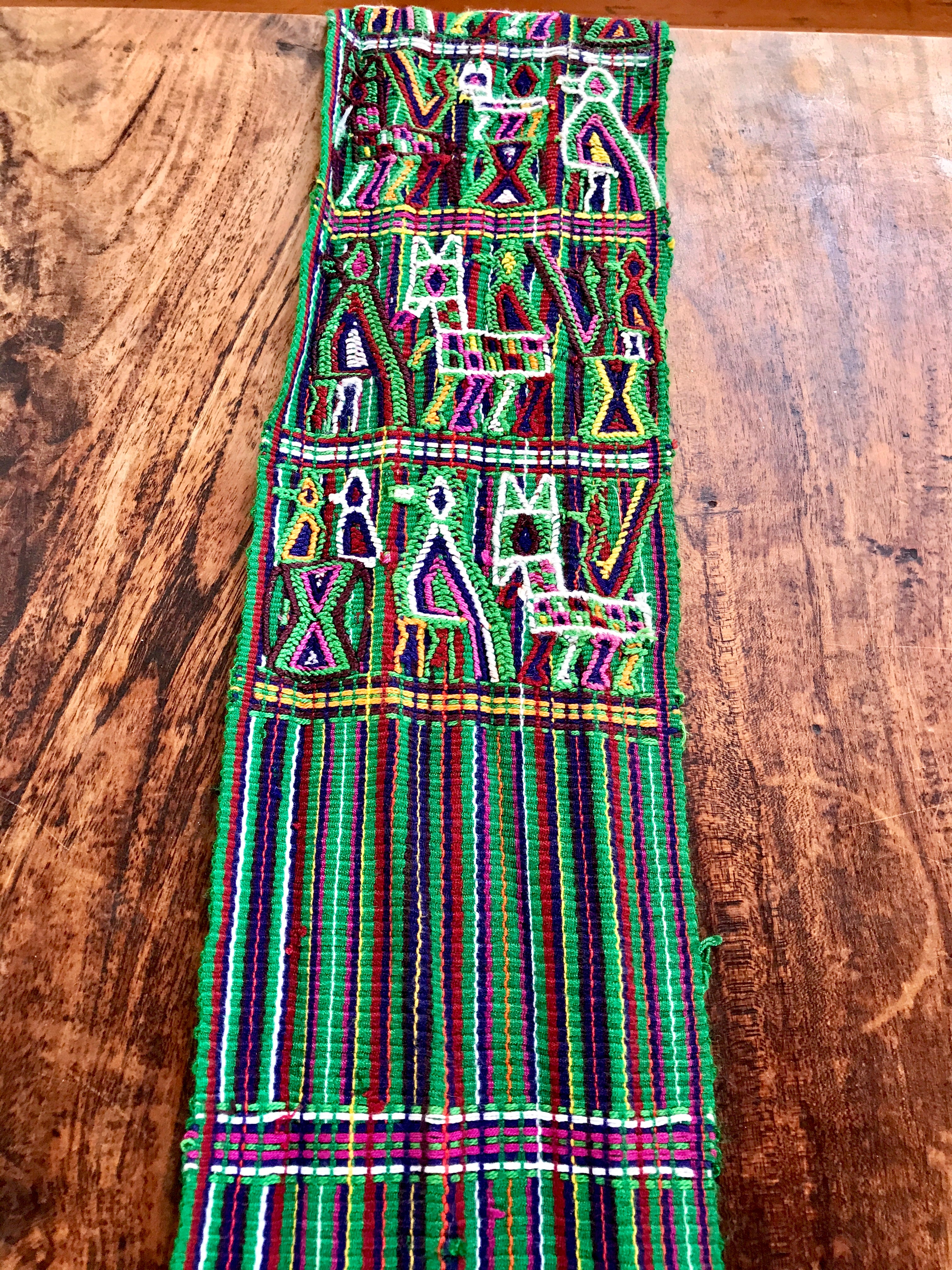Vintage textile table runner