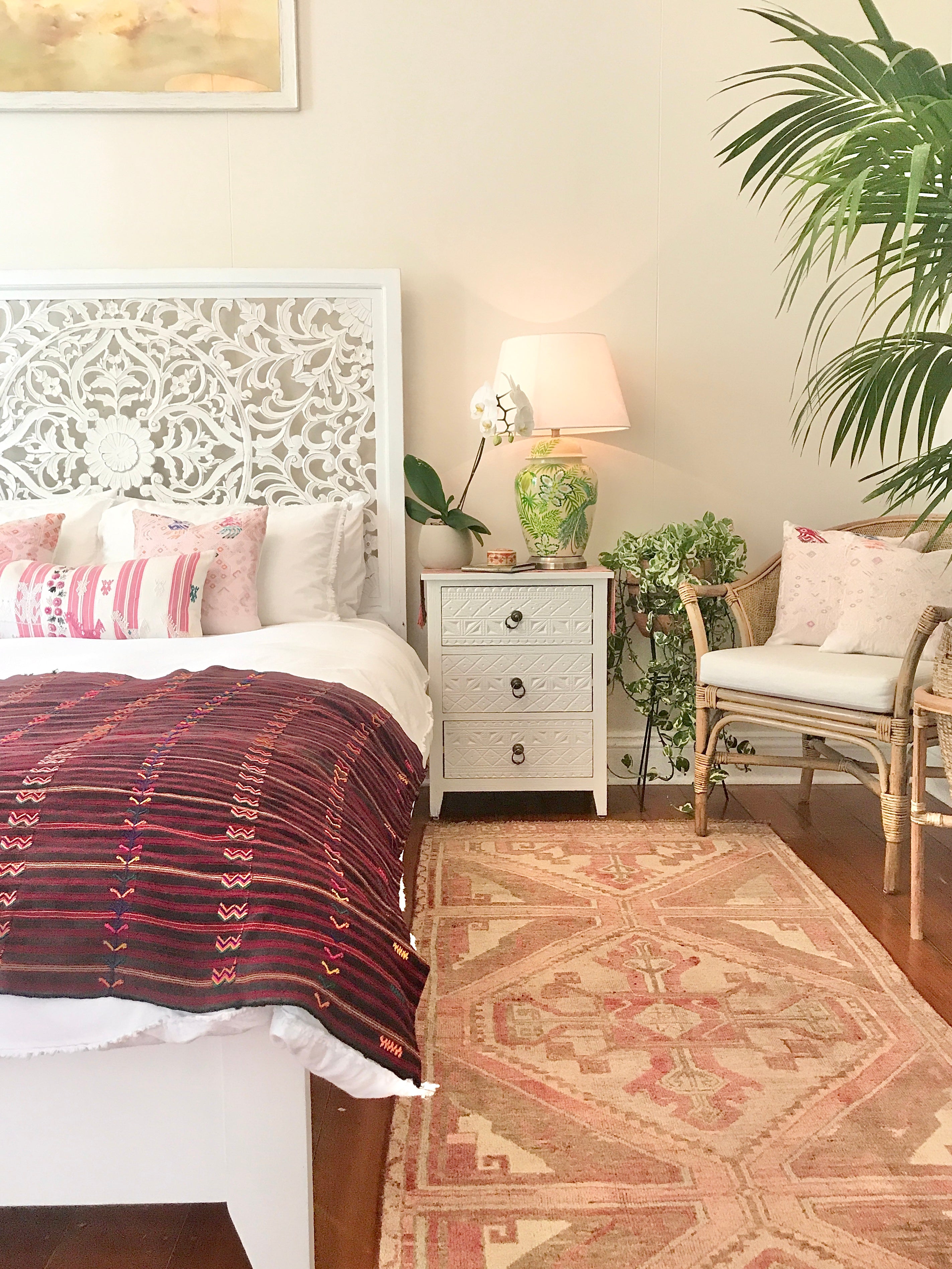 Guatemalan Pillow - Striped Tzute Animals II