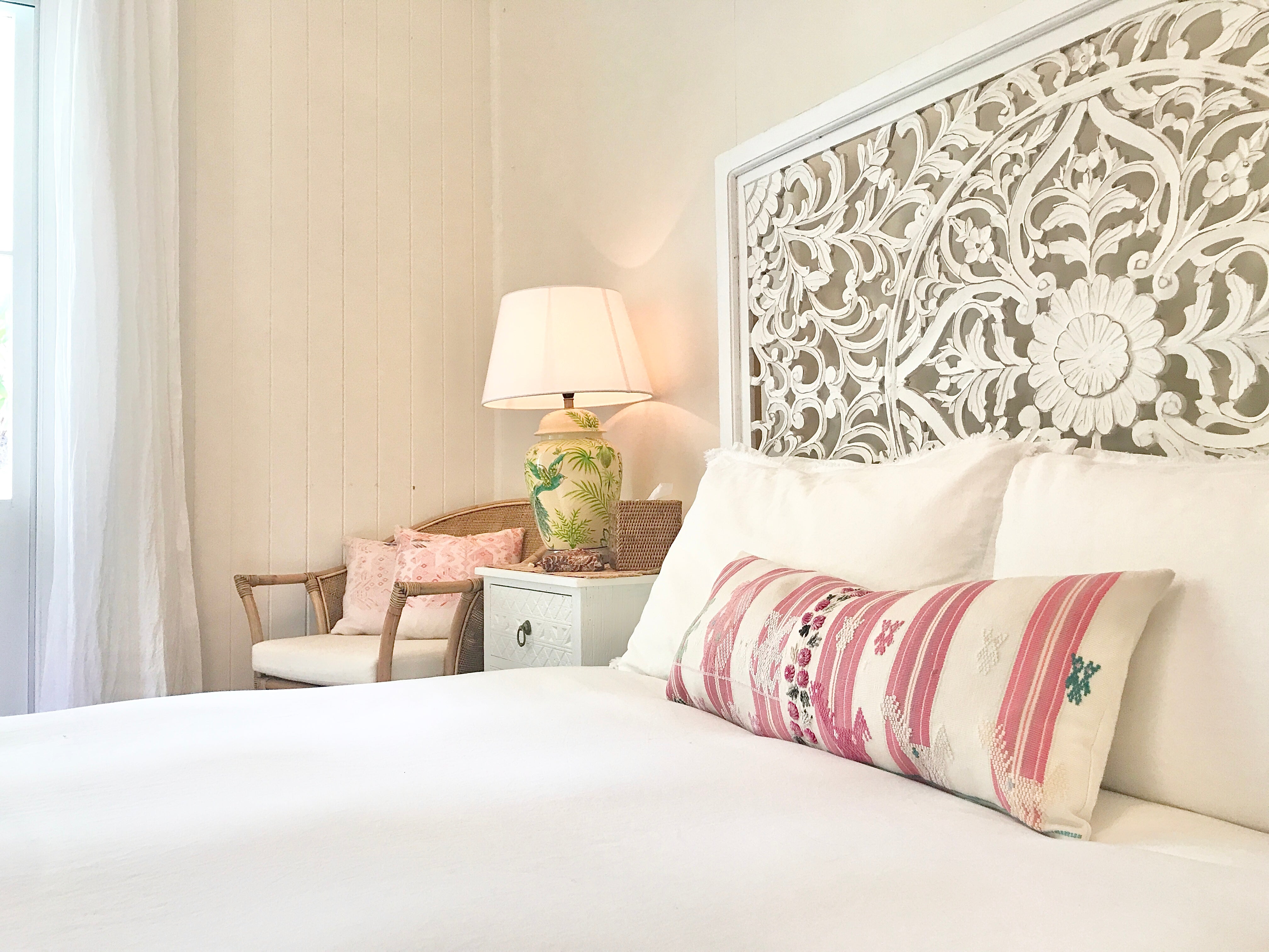 Guatemalan Pillow - Striped Tzute Animals II