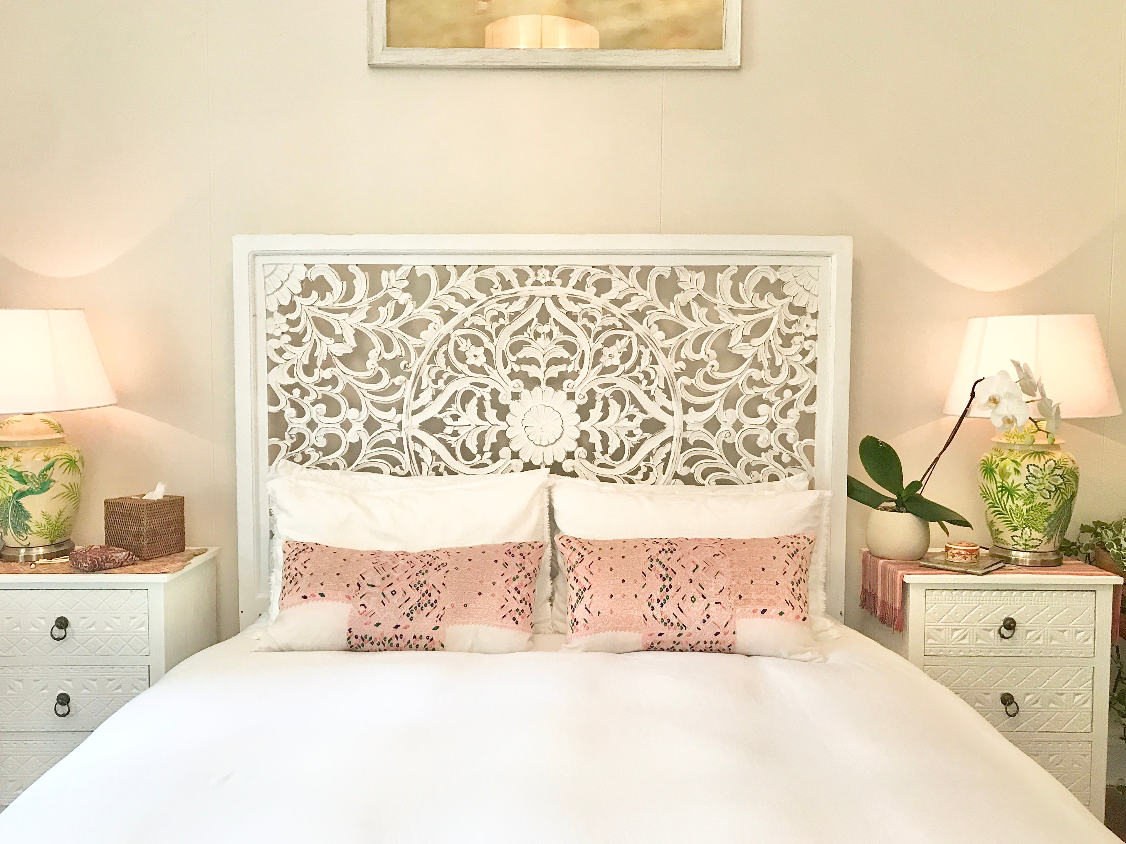 Huipil Pillow - Pink Nahuala IV