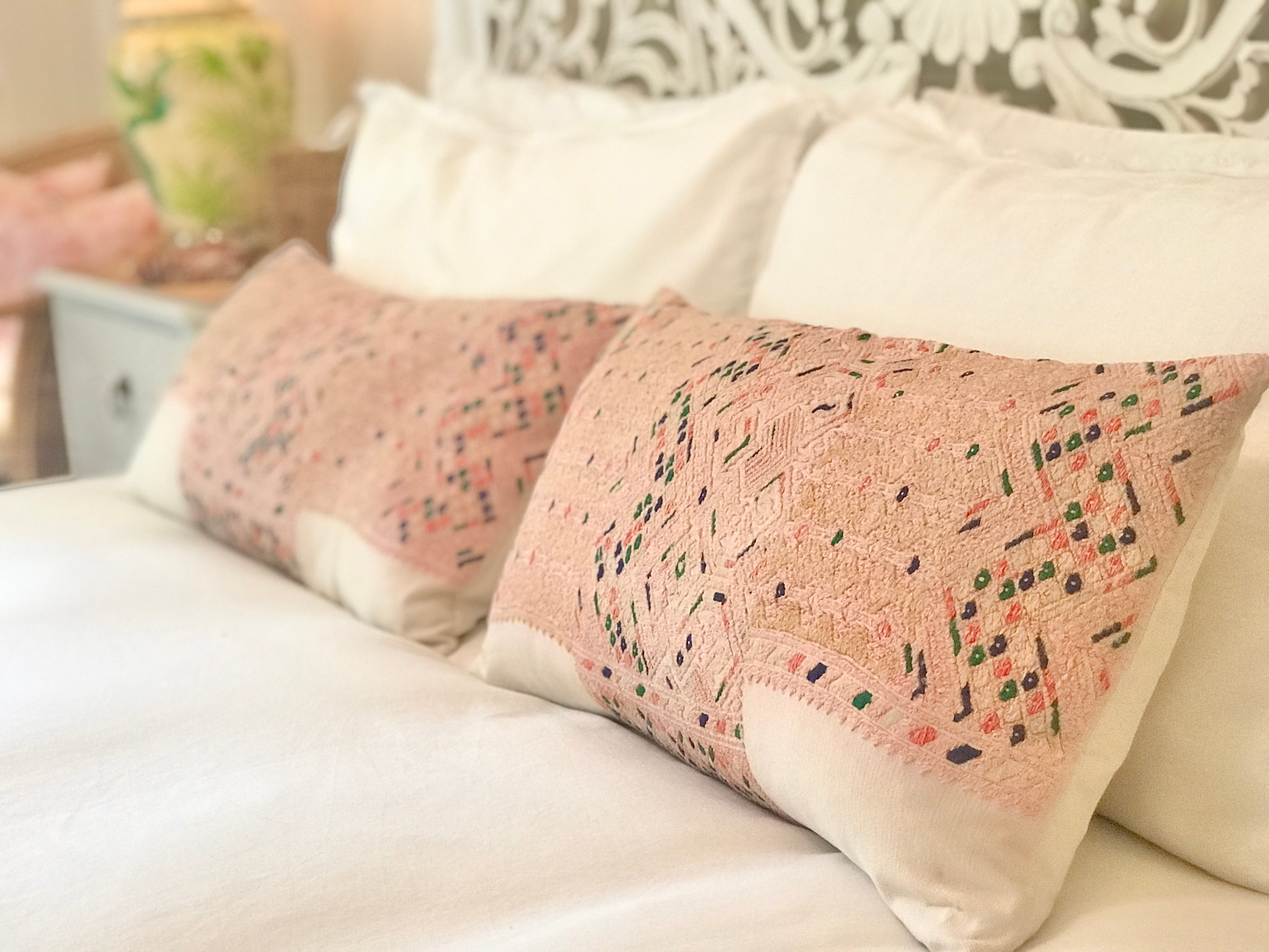 Huipil Pillow - Pink Nahuala IV