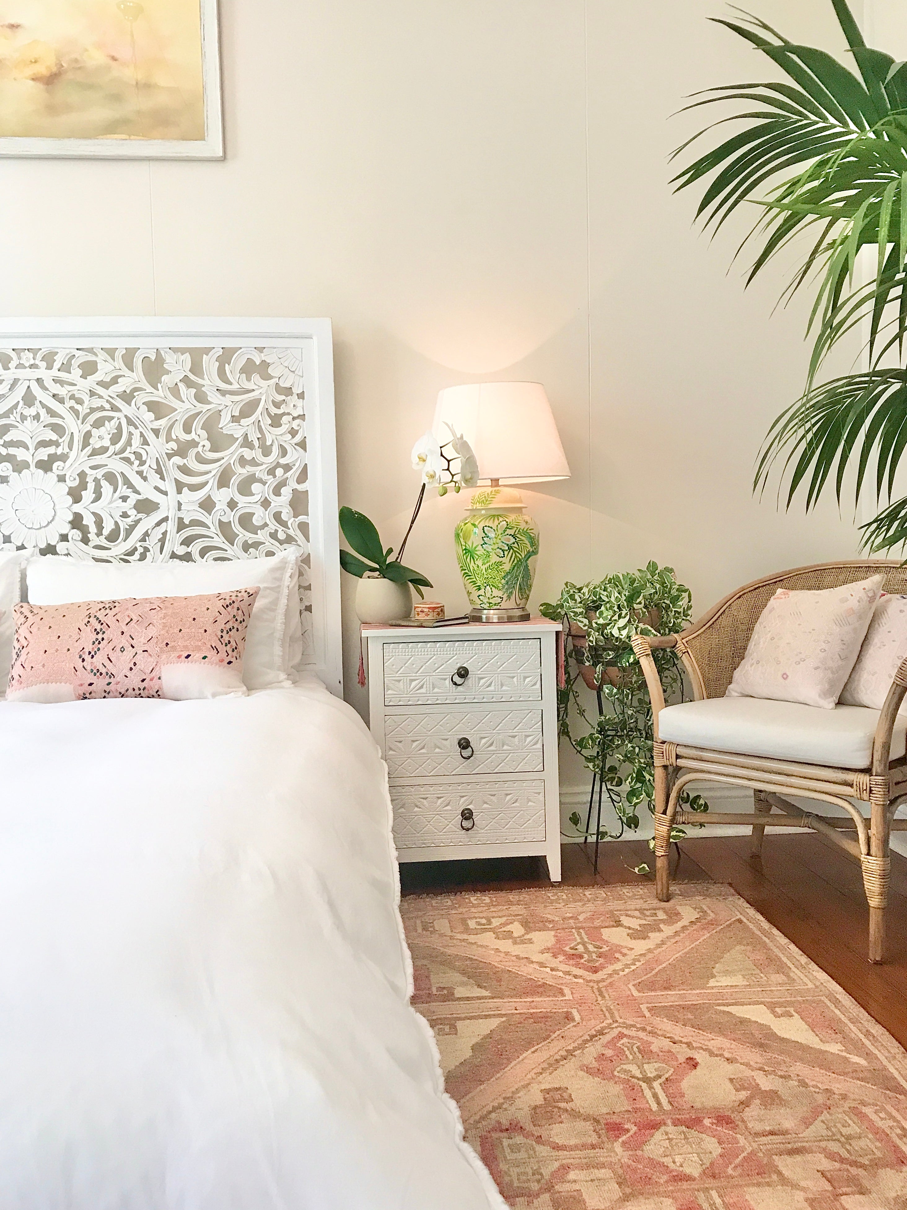 Huipil Pillow - Pink Nahuala IV