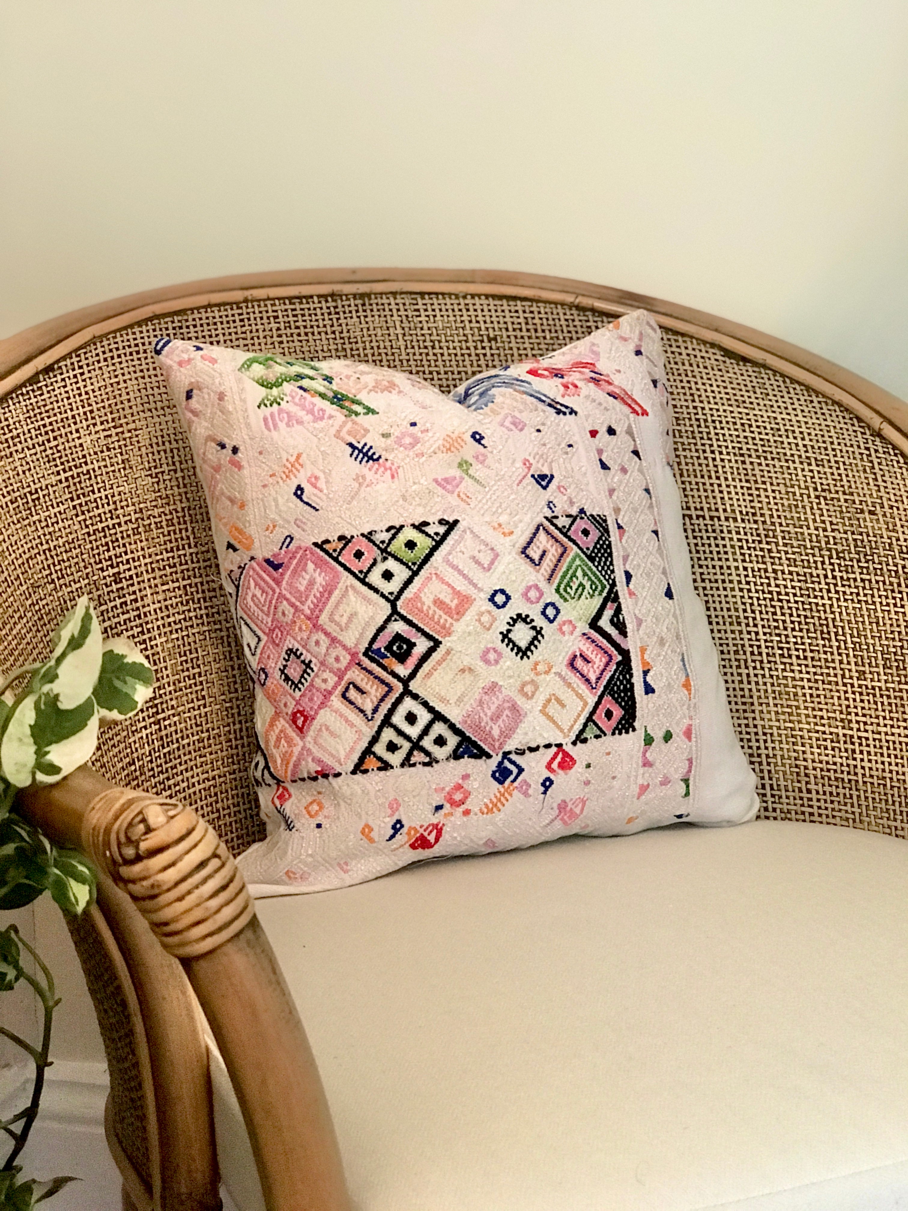 Huipil Pillow - Abstract Nahuala II