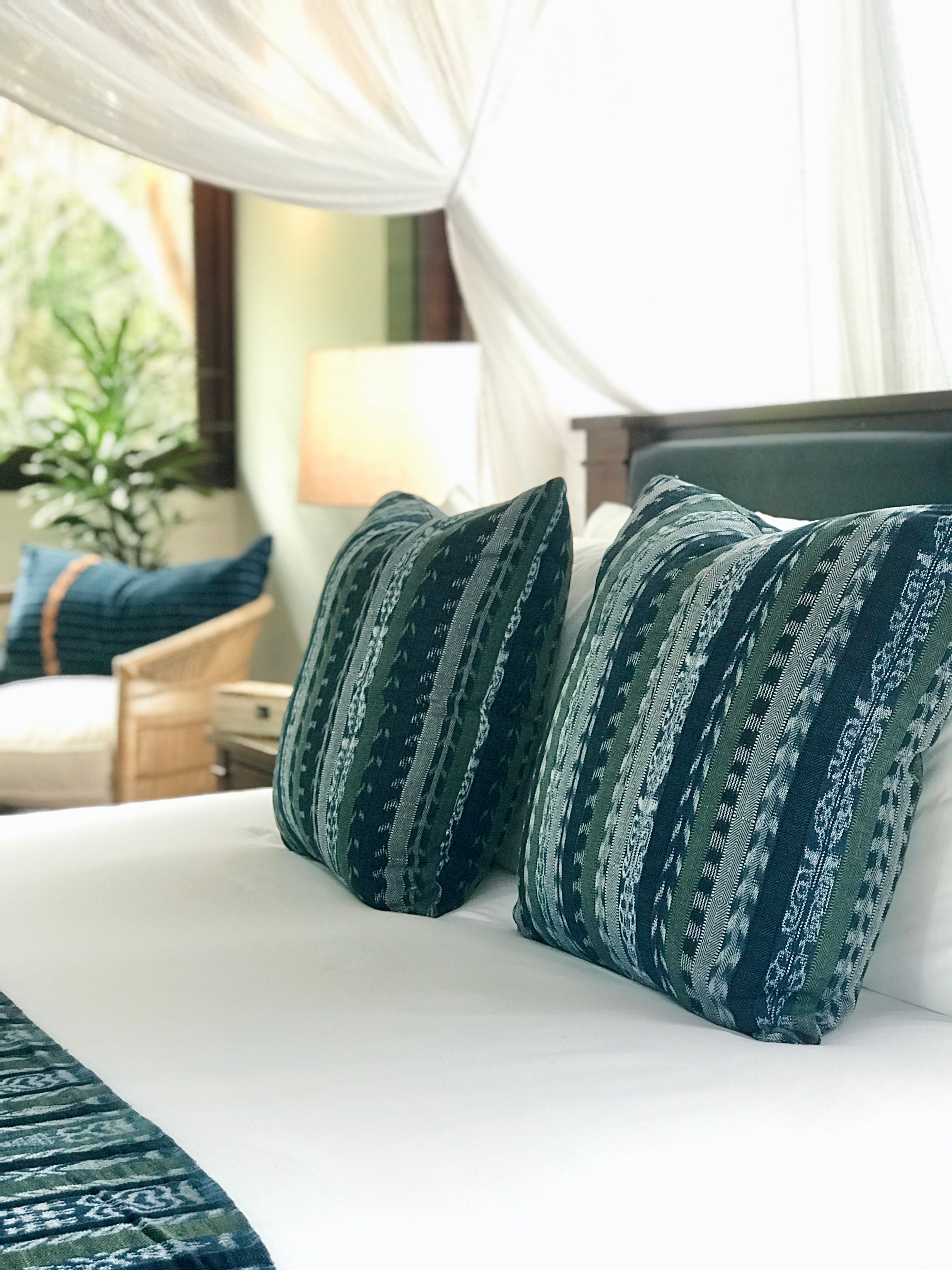 A Pair of Guatemalan Corte Pillows - Almolonga II