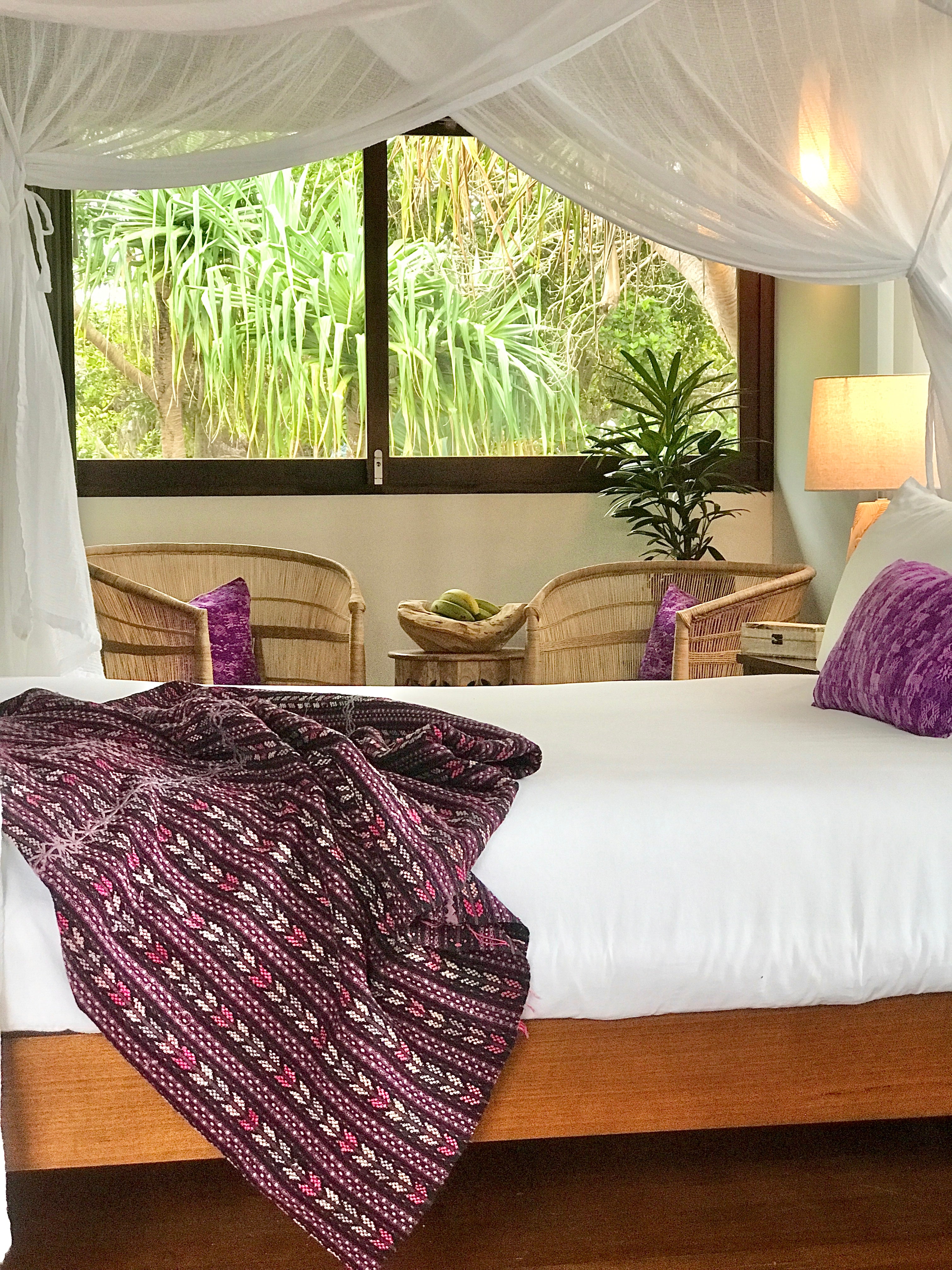 Guatemalan Huipil Pillow - Purple Coban I