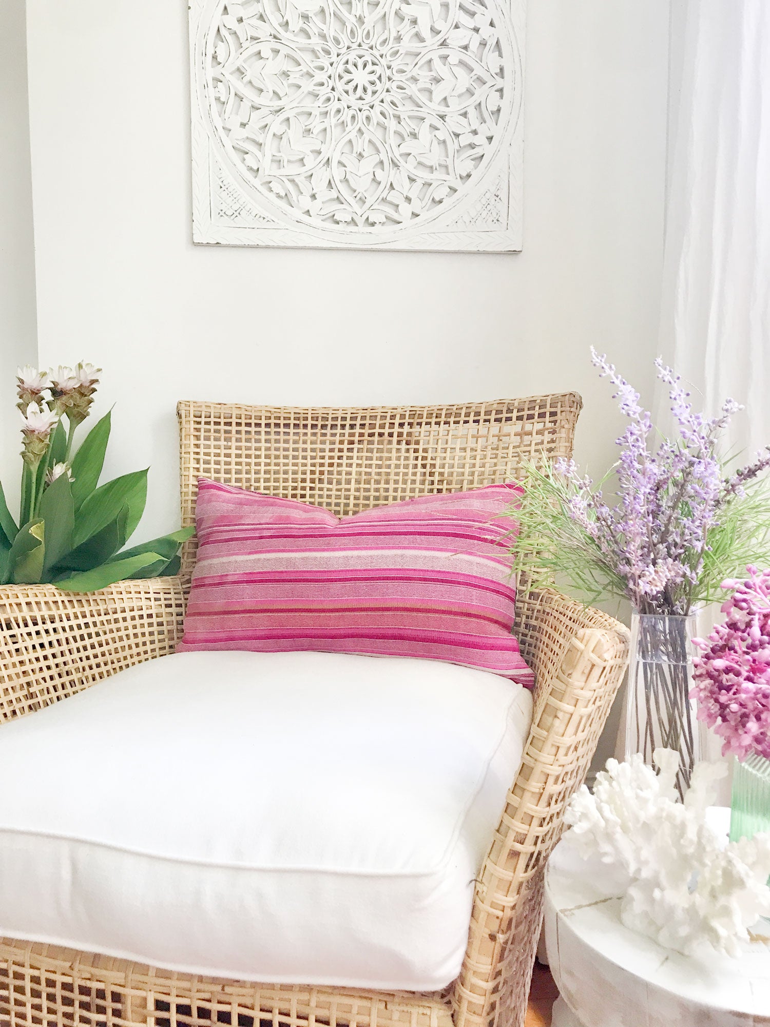 Guatemalan Huipil Pillows - Green Coban XXII