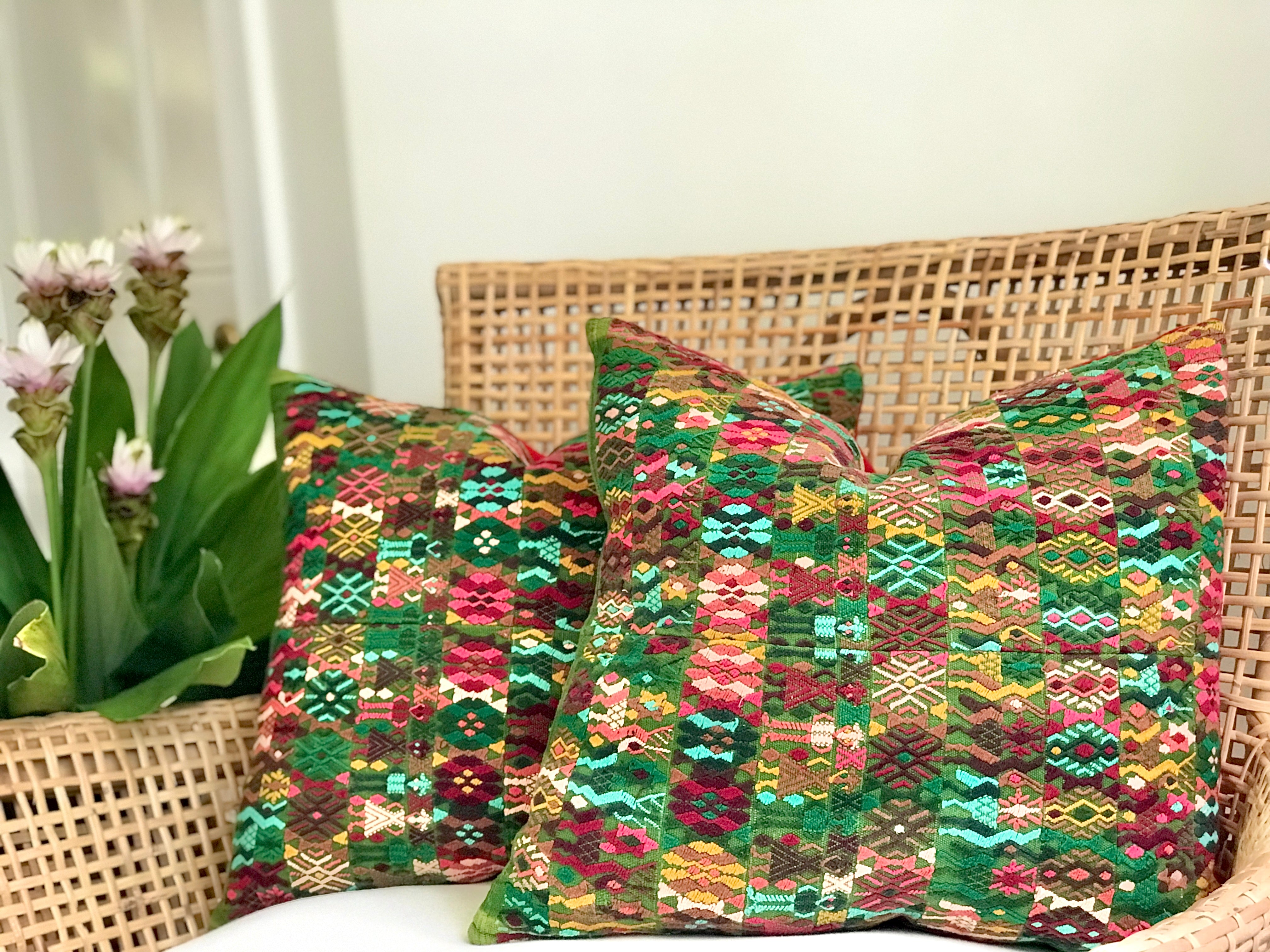 Guatemalan Huipil Pillows - Coban XXI