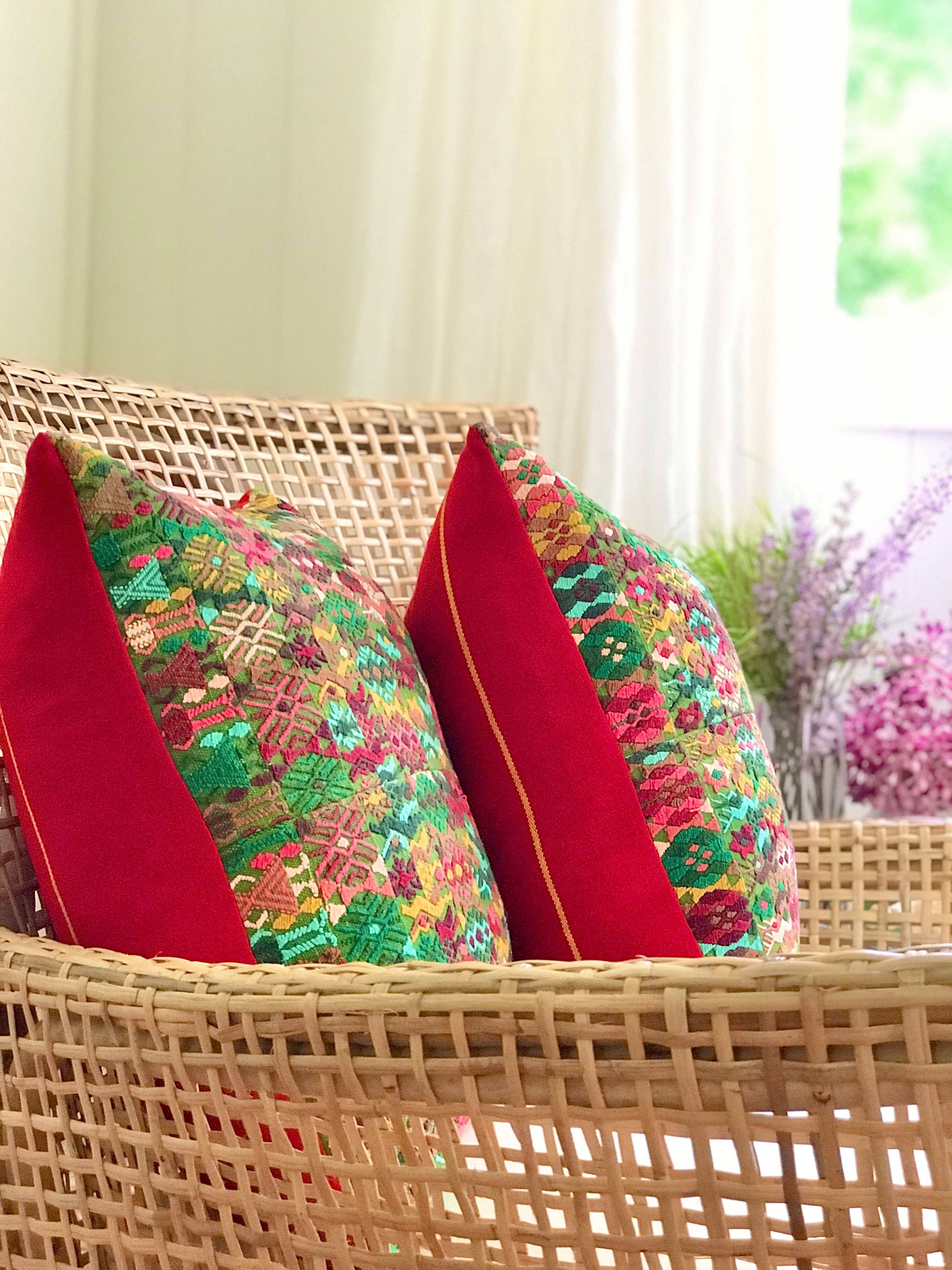 Guatemalan Huipil Pillows - Coban XXI