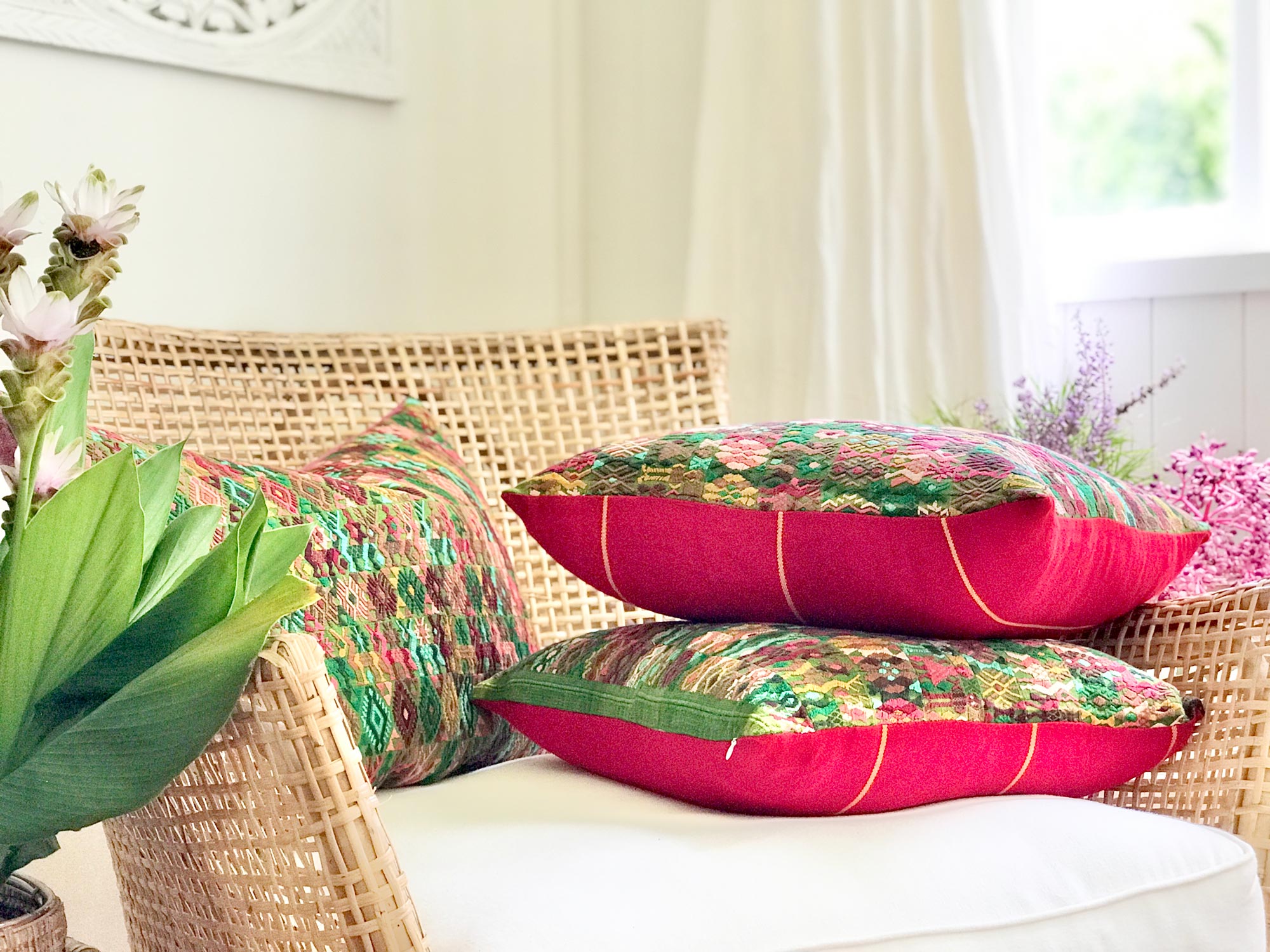 Guatemalan Huipil Pillows - Coban XXI