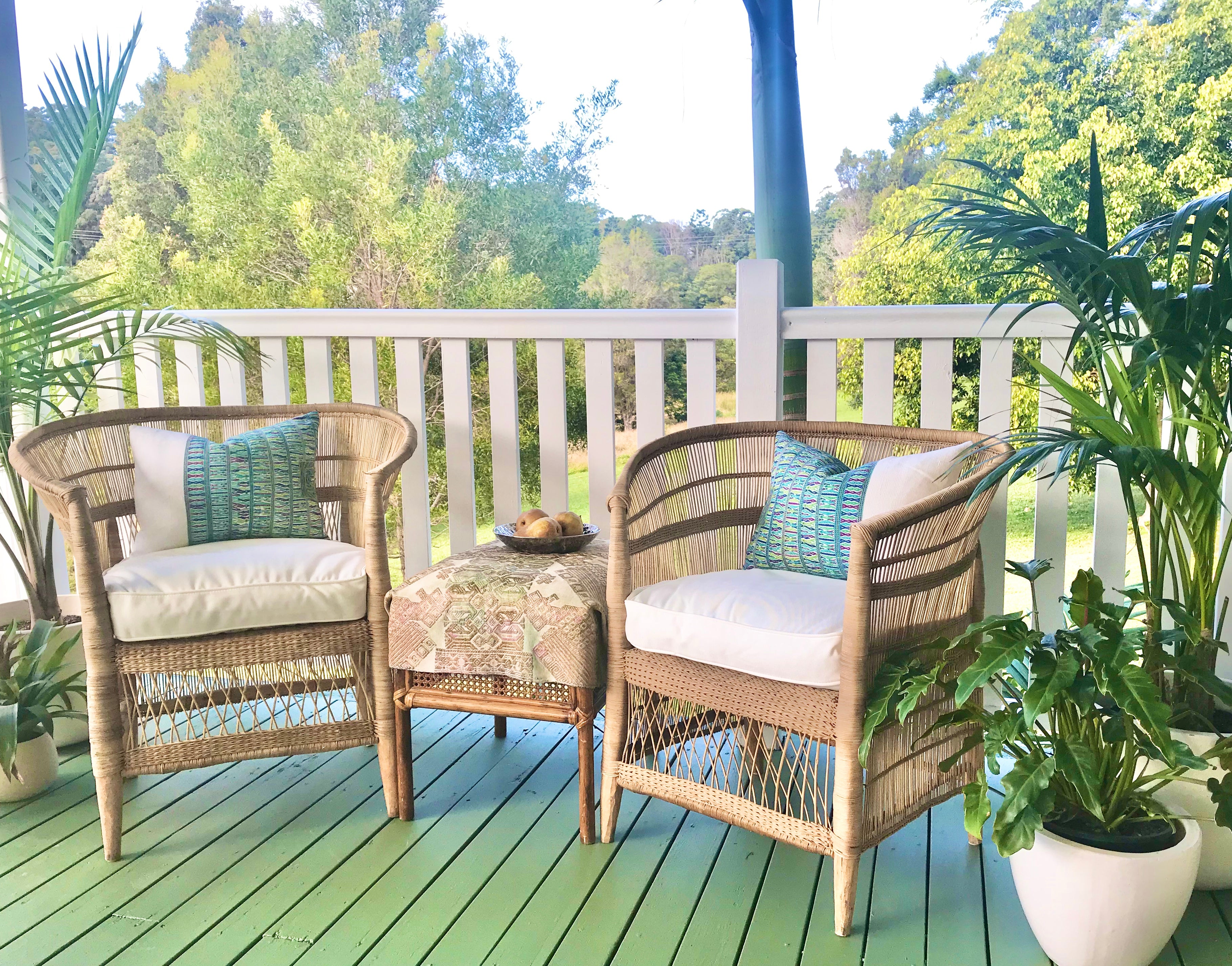 Guatemalan Huipil Pillow, vintage, hand woven blue and white lumbar cushion from San Juan Cotzal