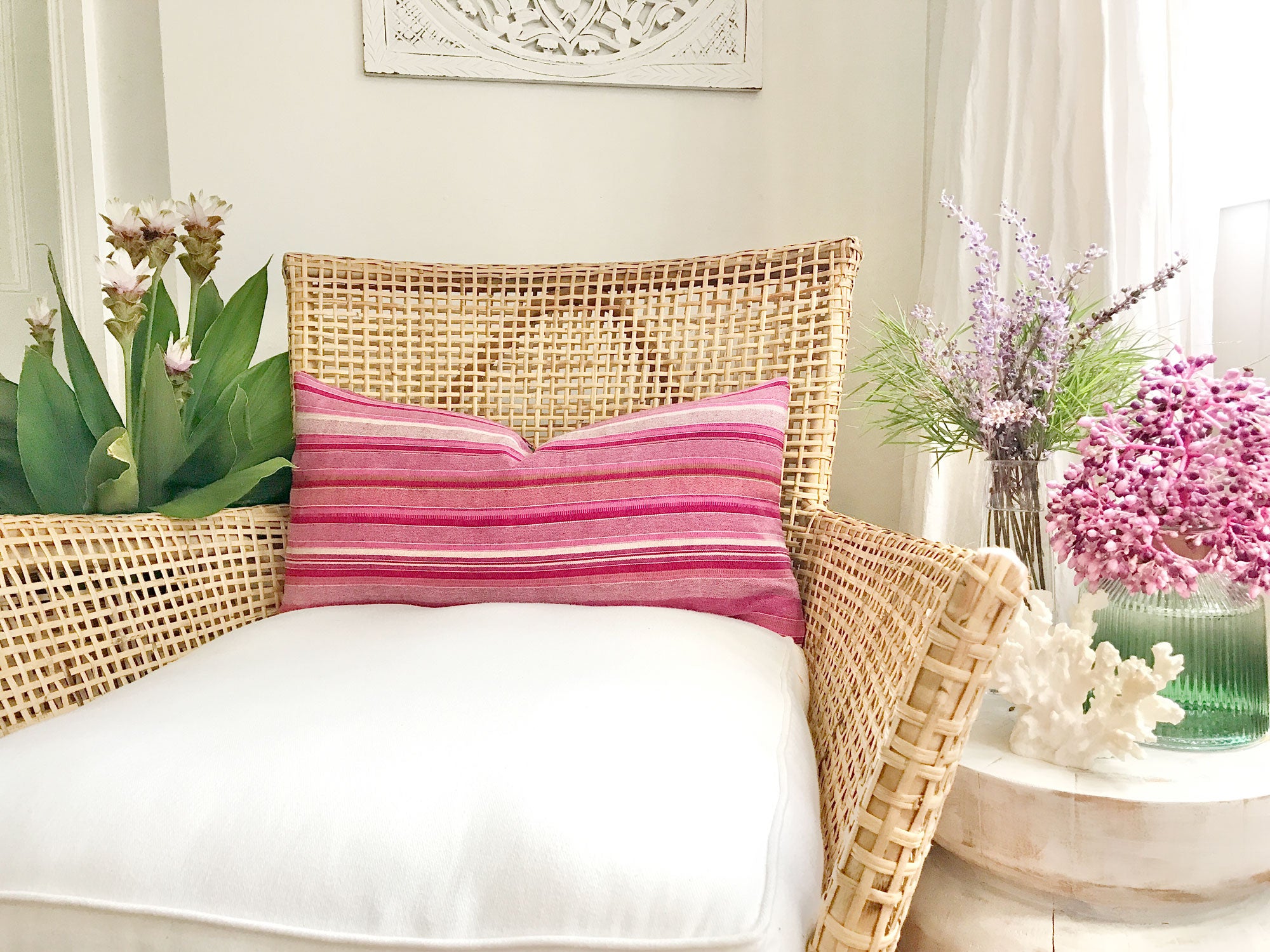 Guatemalan Huipil Pillow - Green Coban XIX