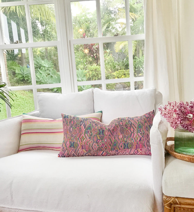 Guatemalan Huipil Pillows - Nebaj VIII