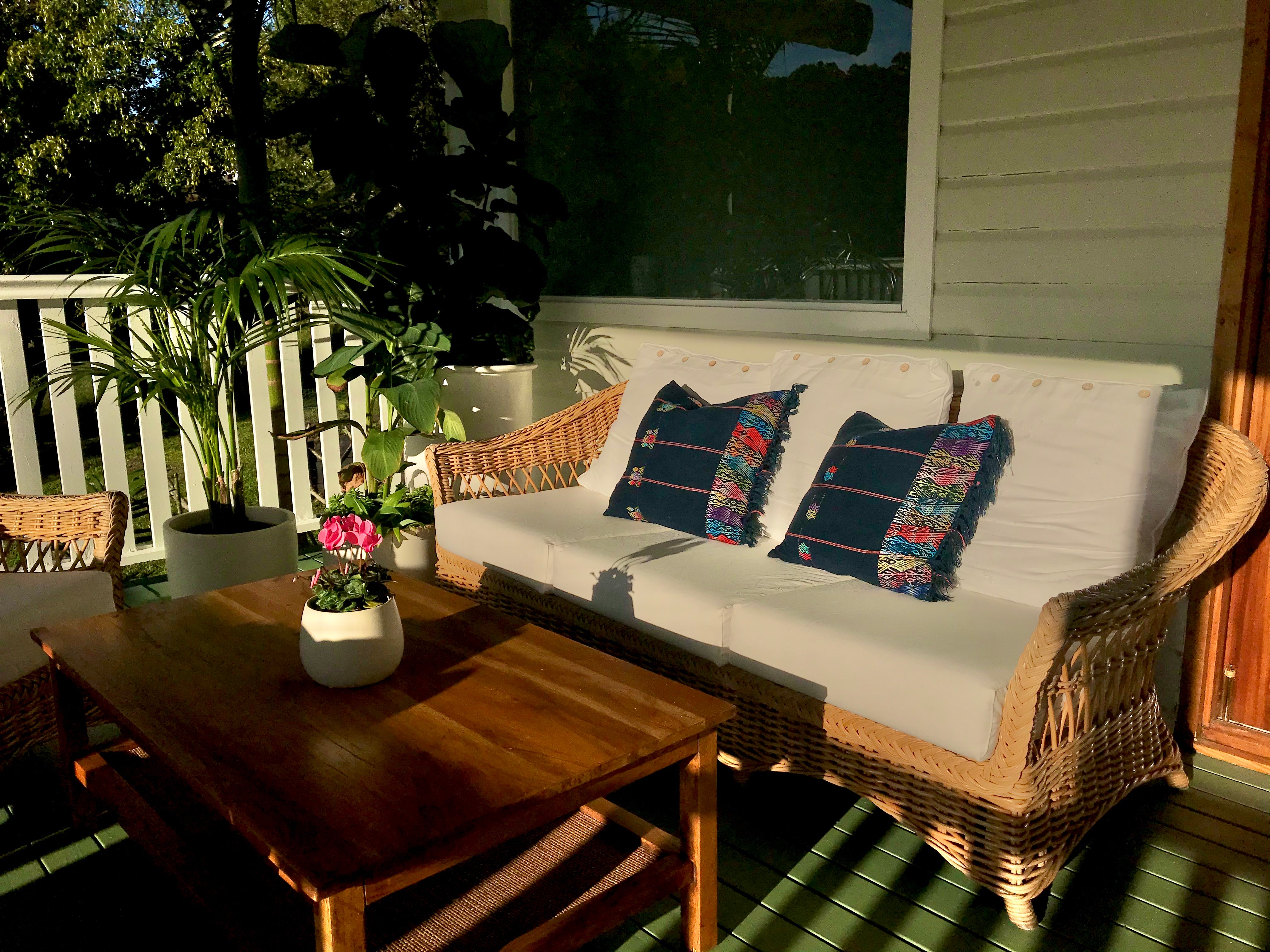 Guatemalan Textile Pillow - Indigo Ceremonial Tzute