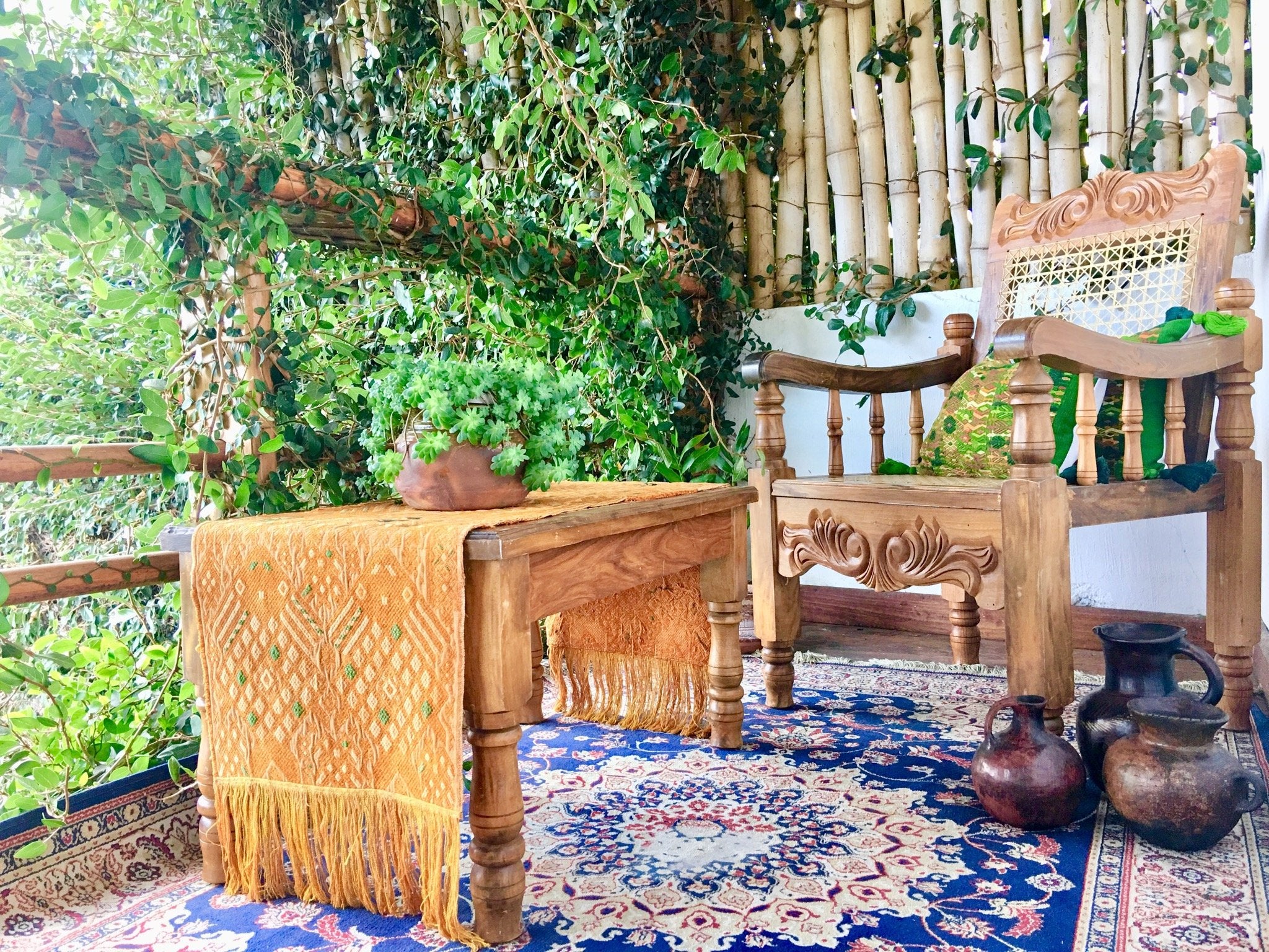 Guatemalan textiles, table runner - Lamour Artisans