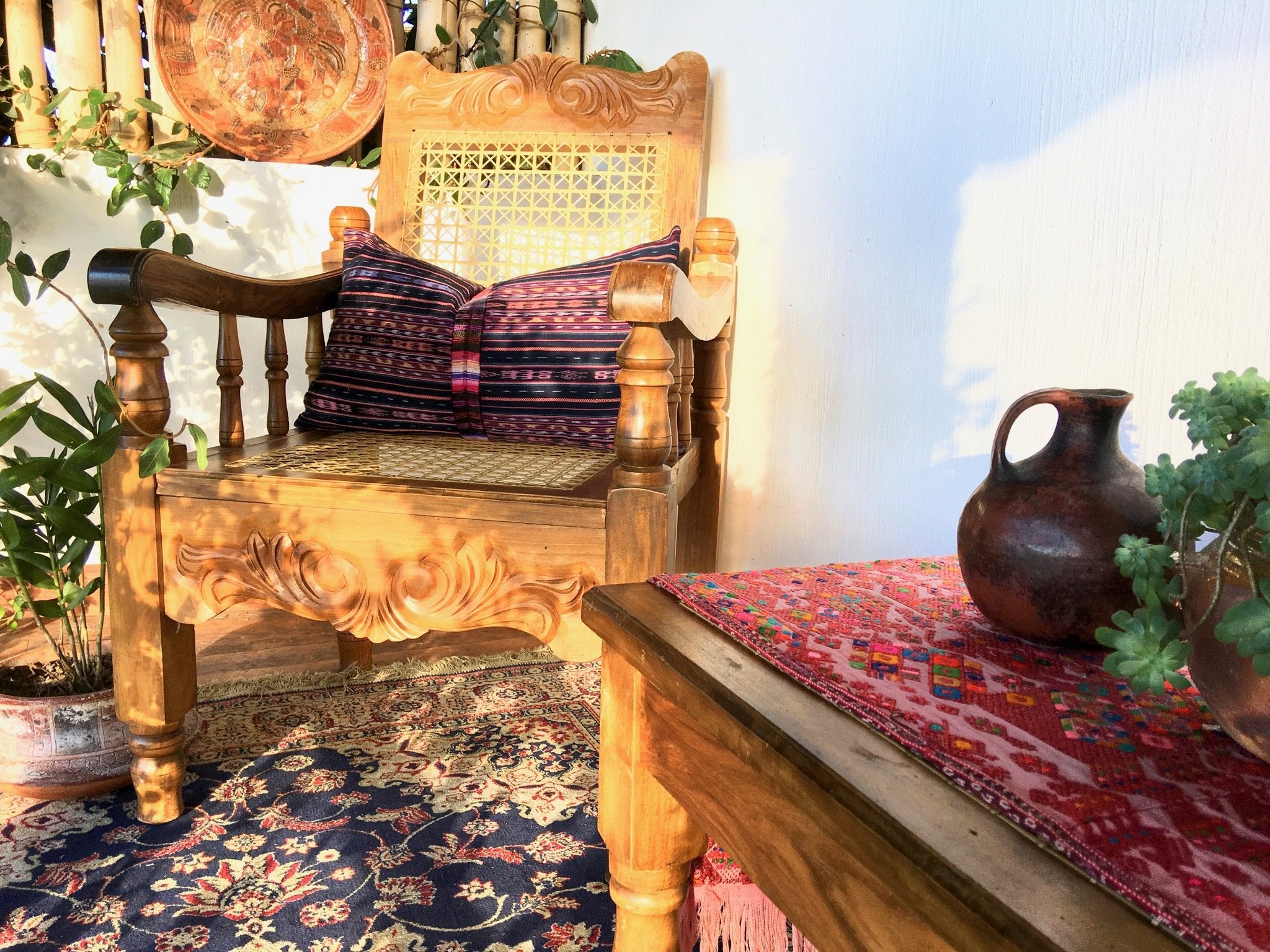 Guatemalan textiles, table runner - Lamour Artisans