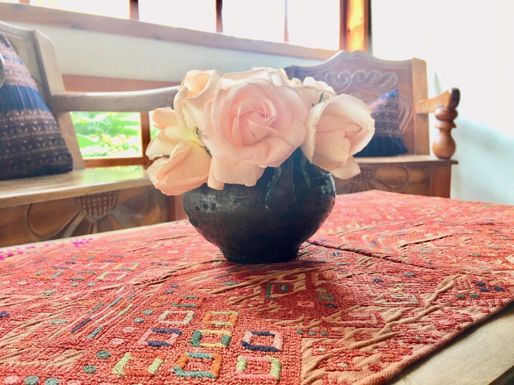 Guatemalan textiles, table runner - Lamour Artisans